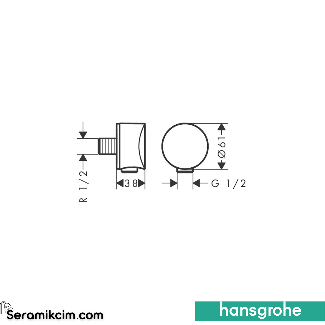 Hansgrohe Fixfit S Gön.Çık. 27453000