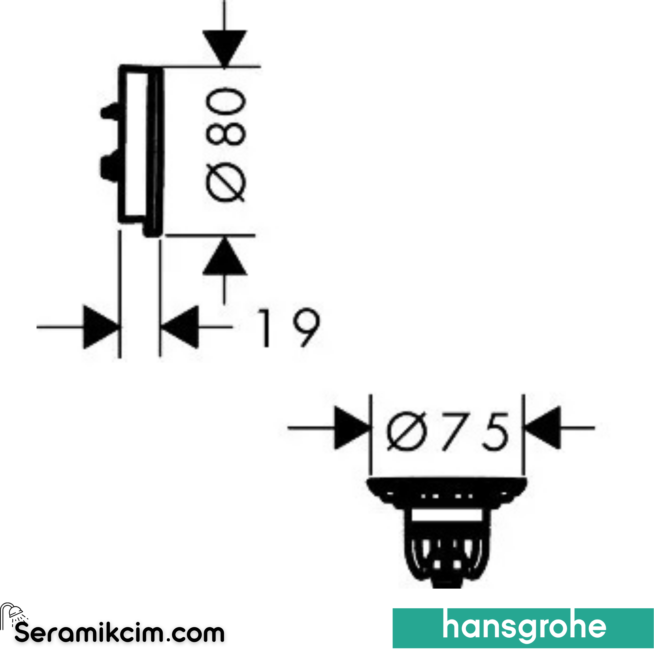 Hansgrohe Flexaplus Fs Wast/Overfl.Set Pgo