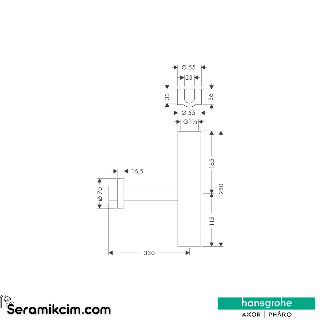 Hansgrohe Flowstar Lavoba Sifonu Krom 52100000