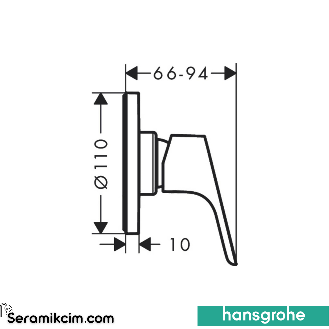 Hansgrohe Focus Ankastre Duş Bataryası Krom 31961000