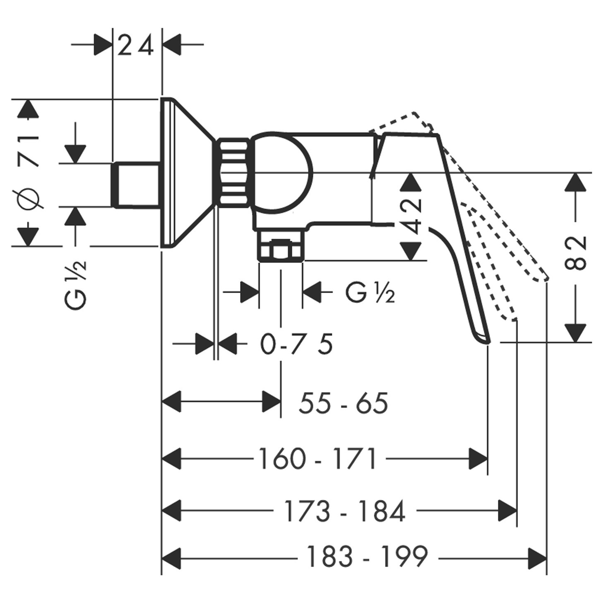 Hansgrohe Focus Duş Bataryası Krom 31968000