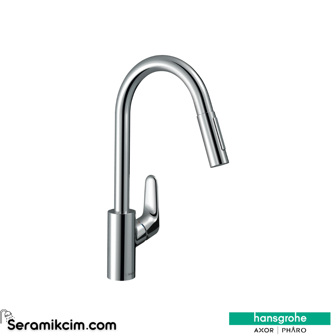 Hansgrohe Focus E2 240 Pull-Out Eviye Bataryası 31815000