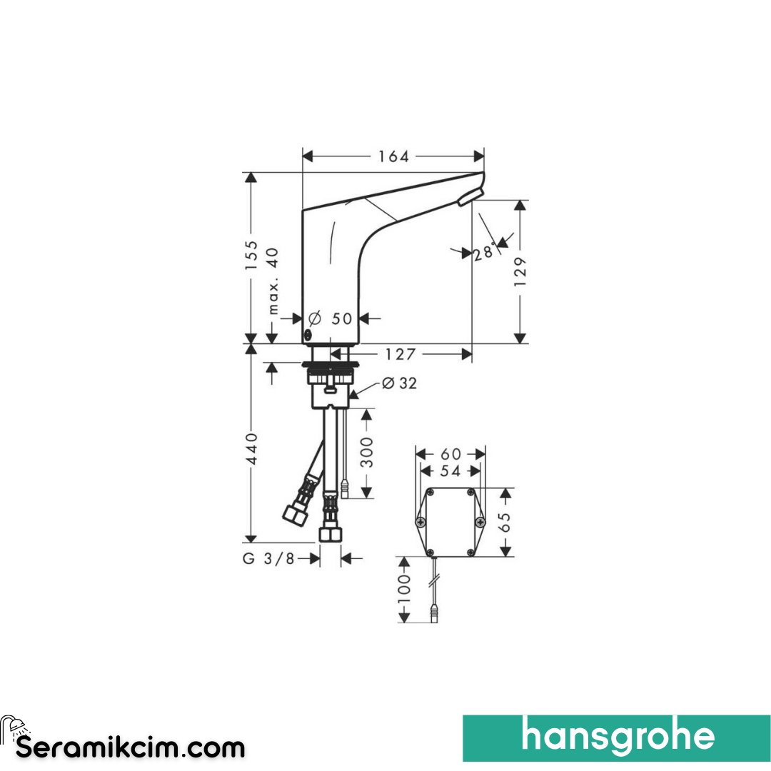 Hansgrohe Focus Fotoselli Batarya Pilli Krom 31172000