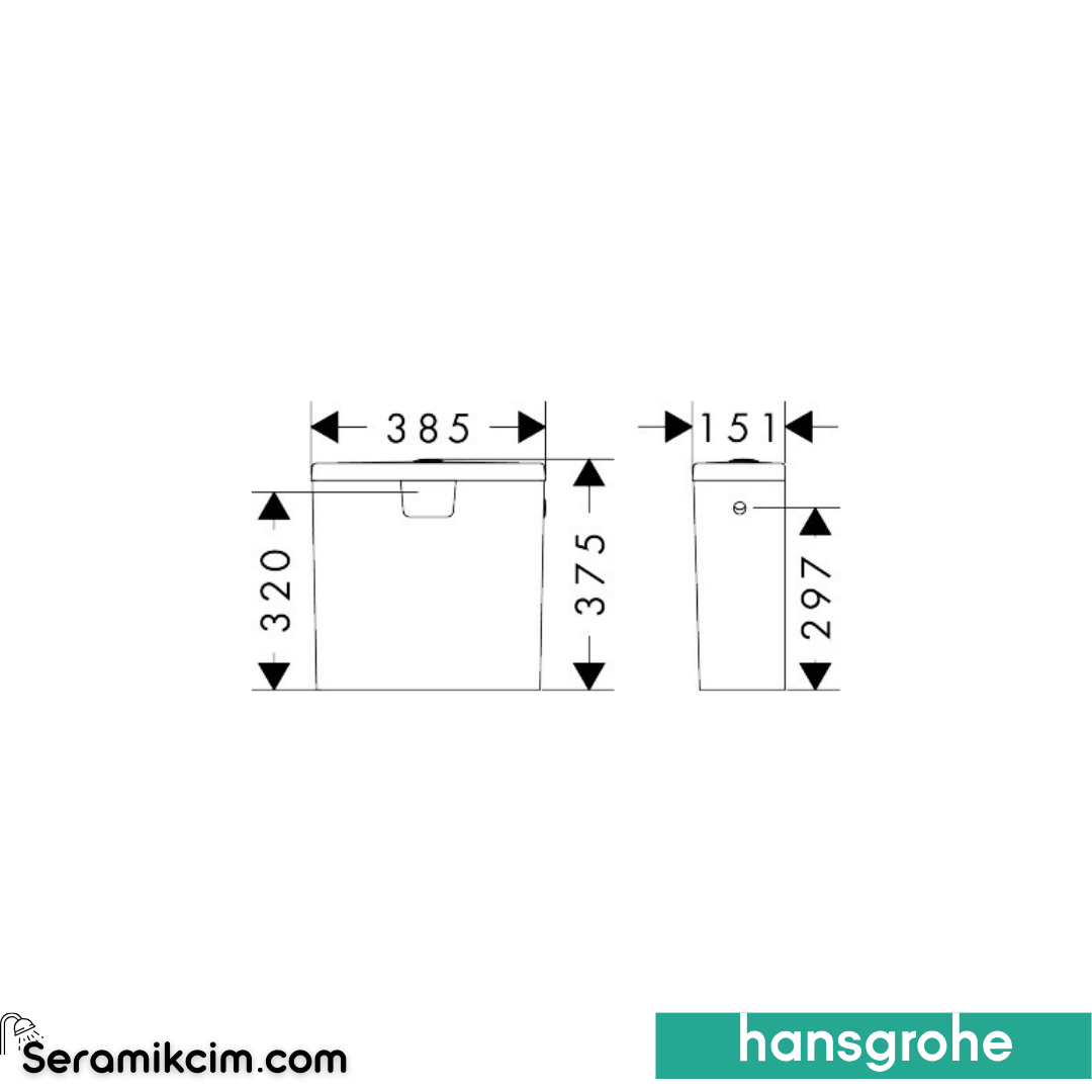 Hansgrohe Gladelake S Rezervuar Beyaz 60311450