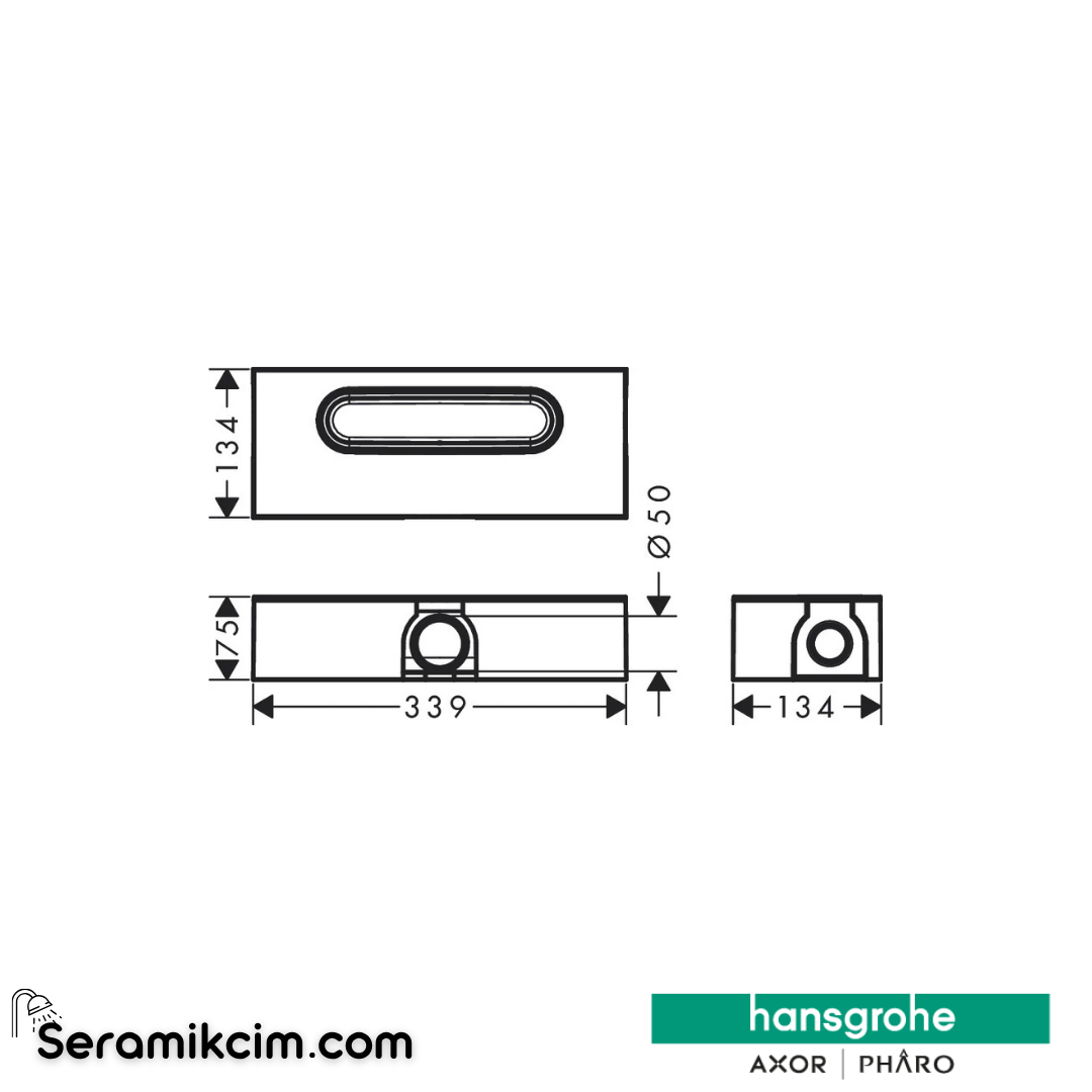 Hansgrohe İç Set Linear Duş Kanalı İçin Standard Kurulum 1001180