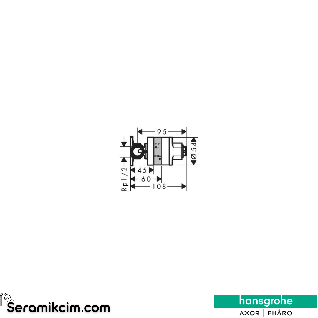 Hansgrohe İç Set Sıcak-Soğuk Bidette El Duşu İçin 29235180