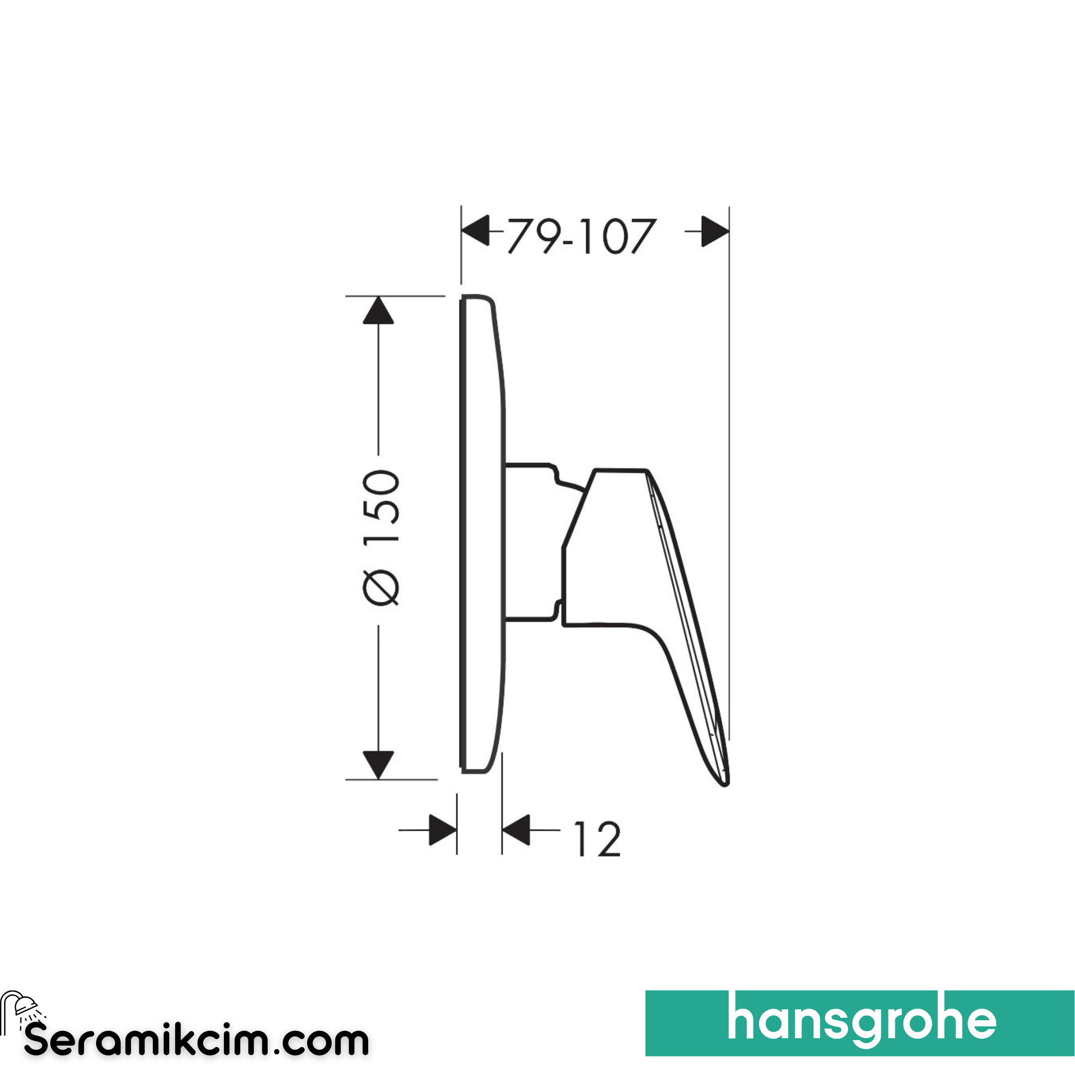 Hansgrohe Logis Ankastre Duş Bataryası 71606000