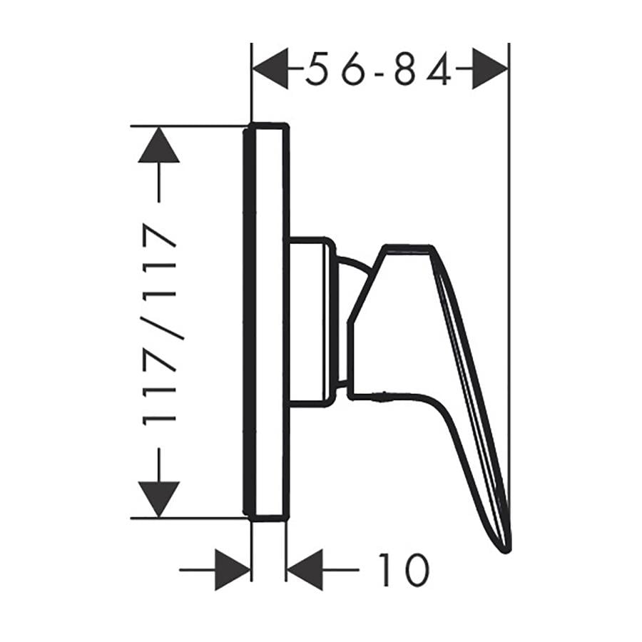 Hansgrohe Logis Duş Bataryası Ankastre Krom 71604000