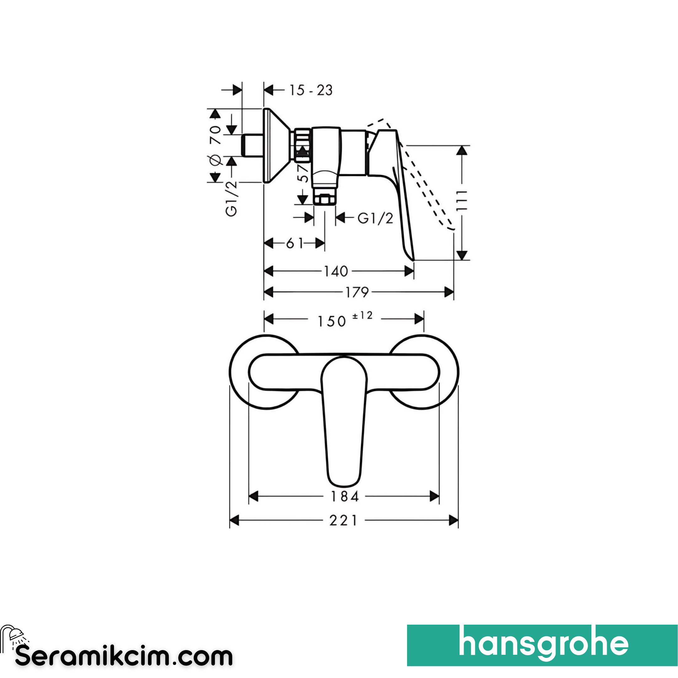 Hansgrohe Logis E Duş Bataryası 71610000