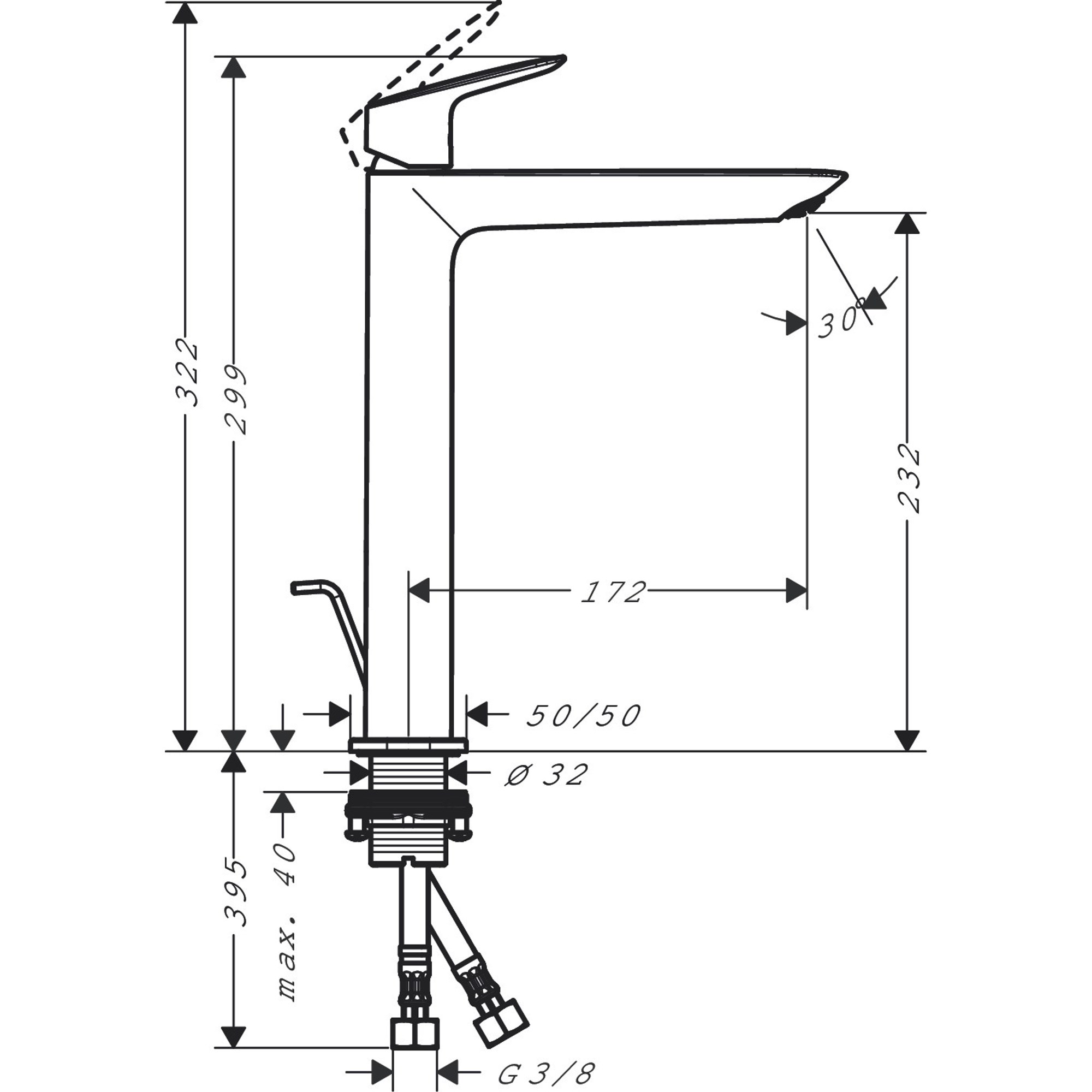 Hansgrohe Logis Fine Lav Bat240 Fine Kumand 71257000