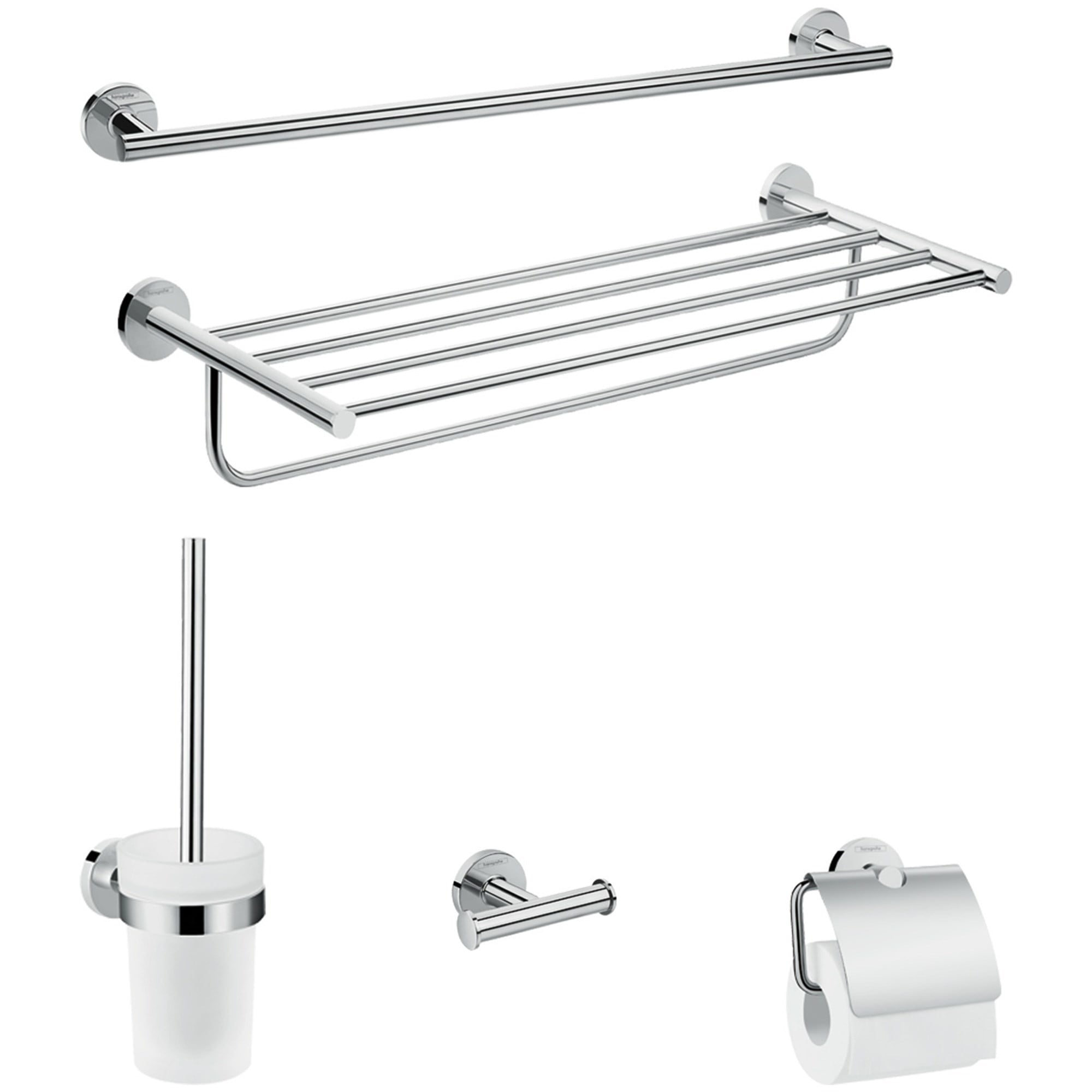 Hansgrohe Logis Universal Banyo Aksesuar Seti 5 Parça Krom 41728000
