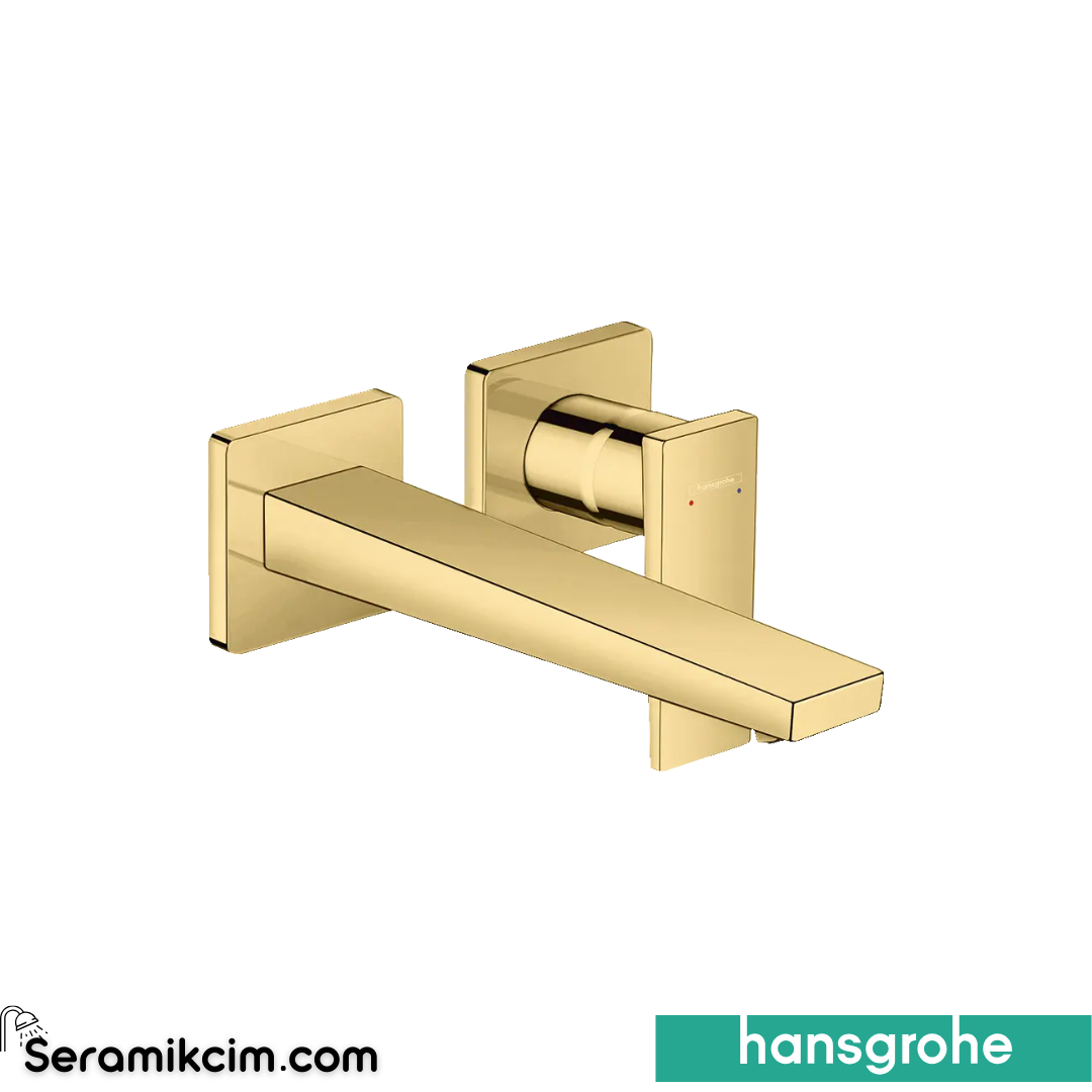 Hansgrohe Metropol Ankastre Lavabo Bataryası 225 Parlak Altın 32526990