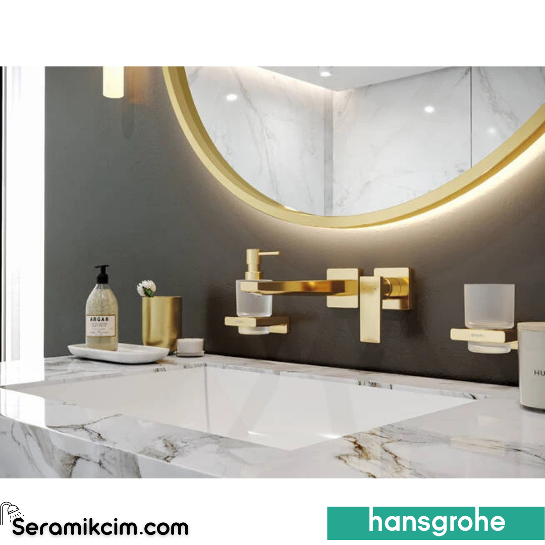 Hansgrohe Metropol Ankastre Lavabo Bataryası 225 Parlak Altın 32526990