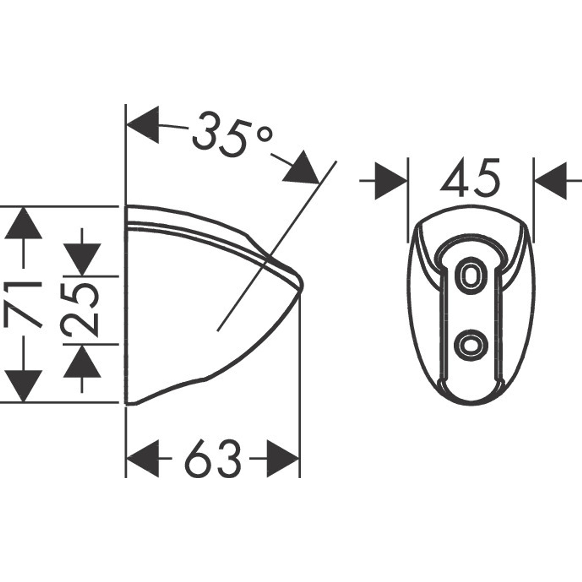 Hansgrohe Porter C El Duşu Askısı Krom 27521000