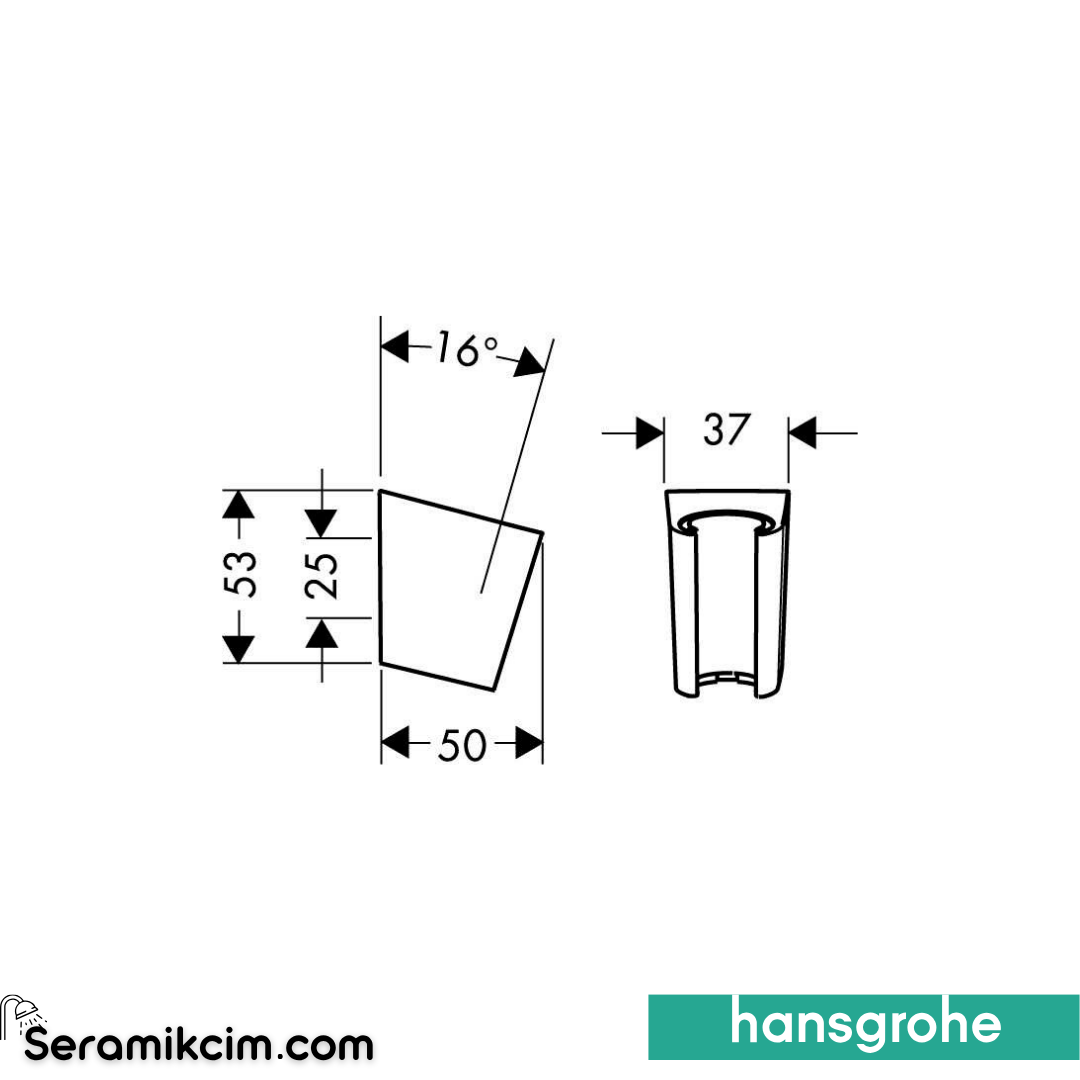Hansgrohe Porter'S Duş Askısı Mat Bronz 28331140