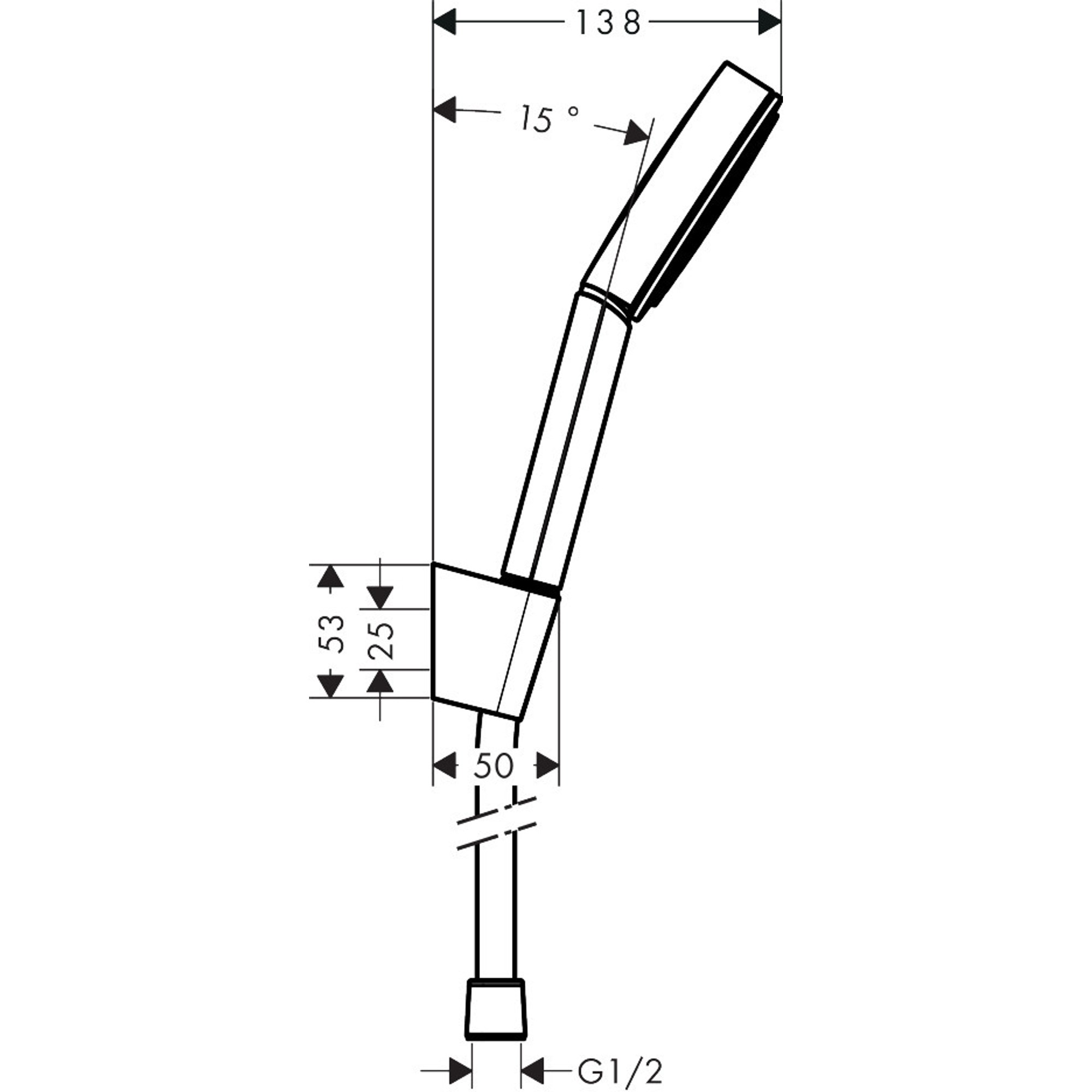 Hansgrohe Pulsify El Duşu Set 1 Fonksiyonlu Krom 24301000