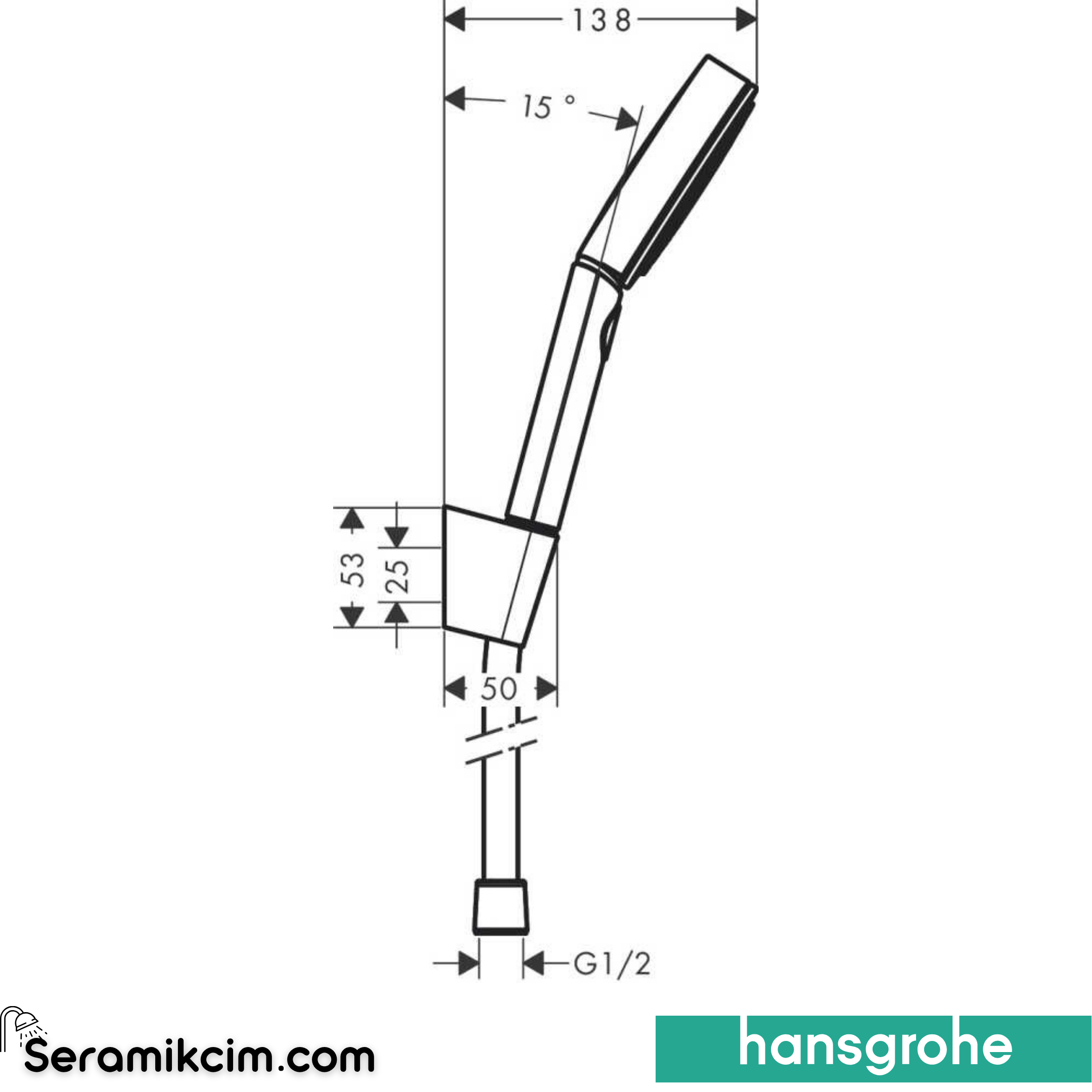 Hansgrohe Pulsify El Duşu Set 3 Fonksiyonlu Krom 24302000