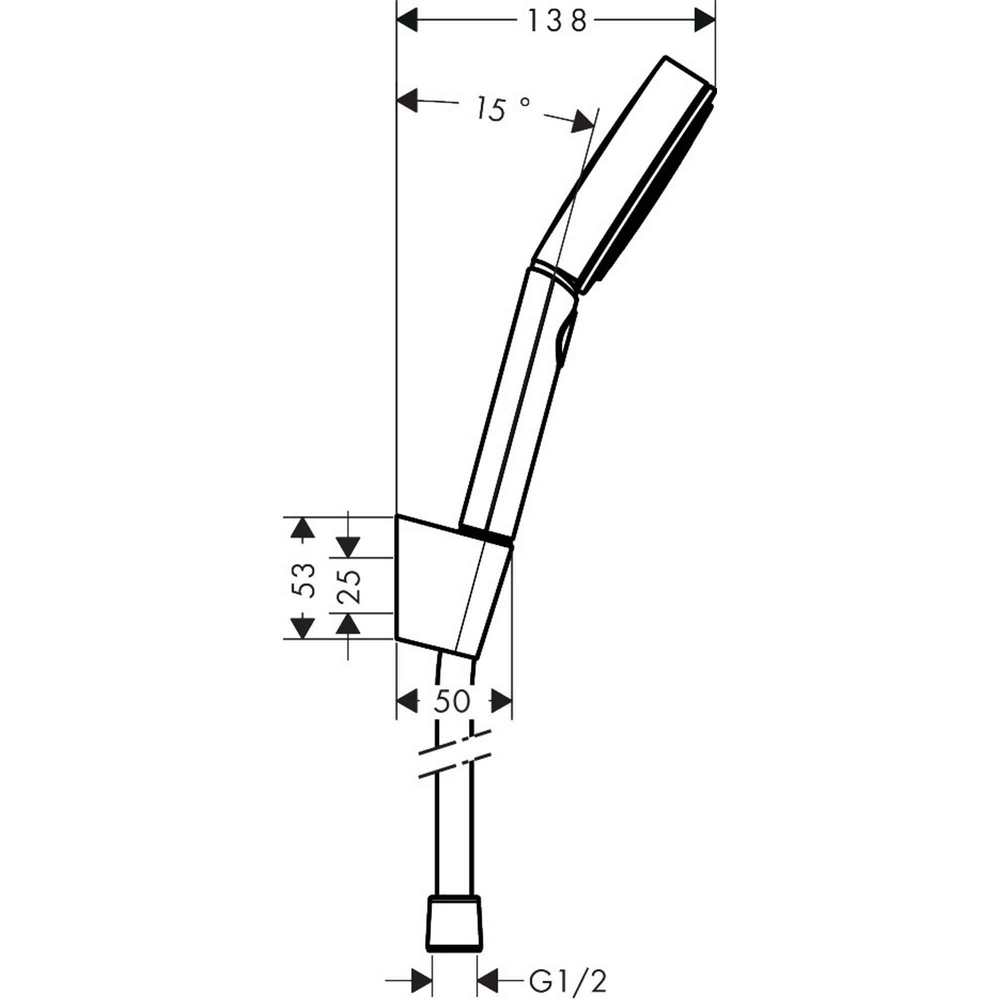 Hansgrohe Pulsify Select S El Duşu ve Askı Seti 10,5 cm 3 Fonksiyonlu EcoSmart Relaxation Krom 24305000