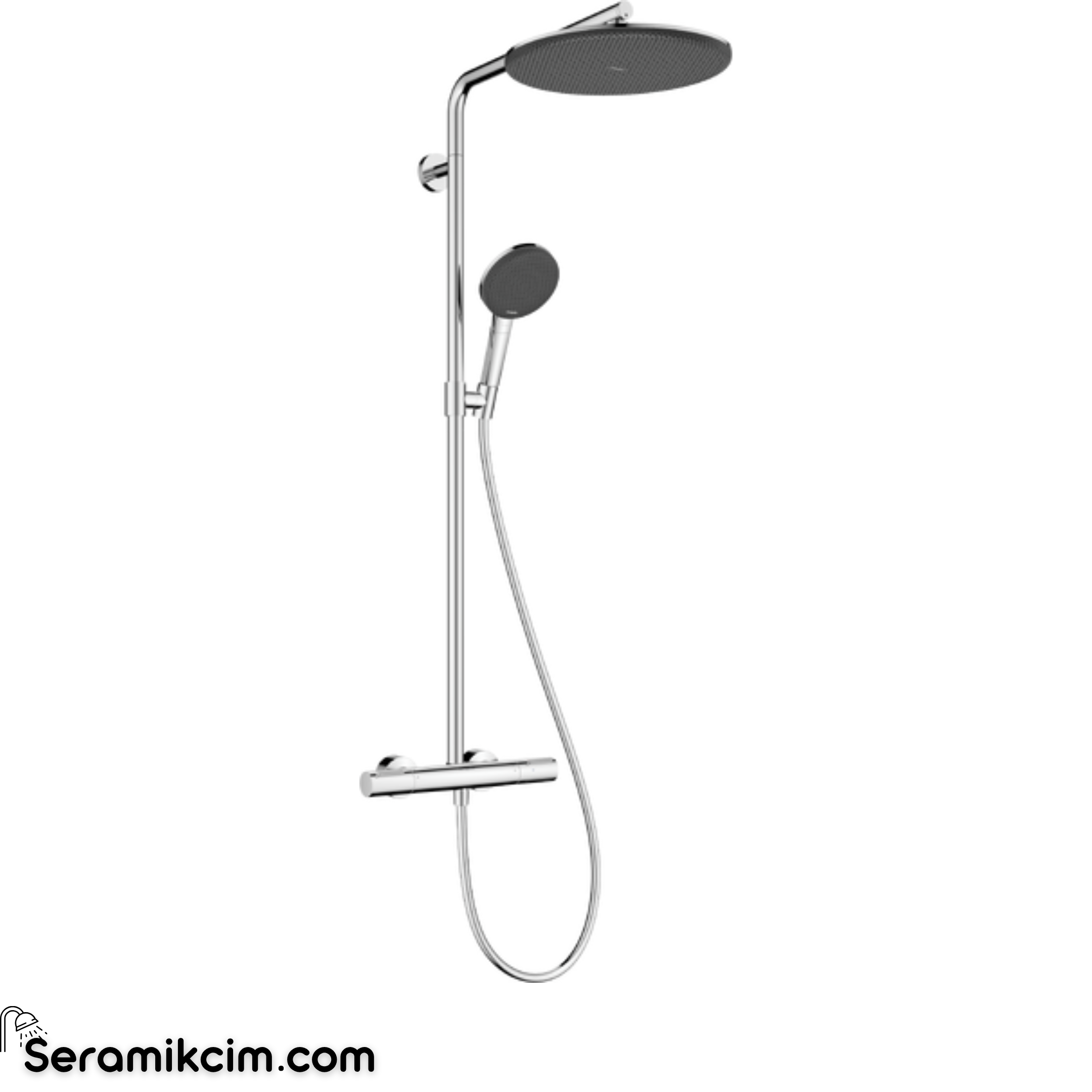 Hansgrohe Raindance Alive S Puro Duş kolonu 300 1jet EcoSmart Ecostat Element Krom 24593000