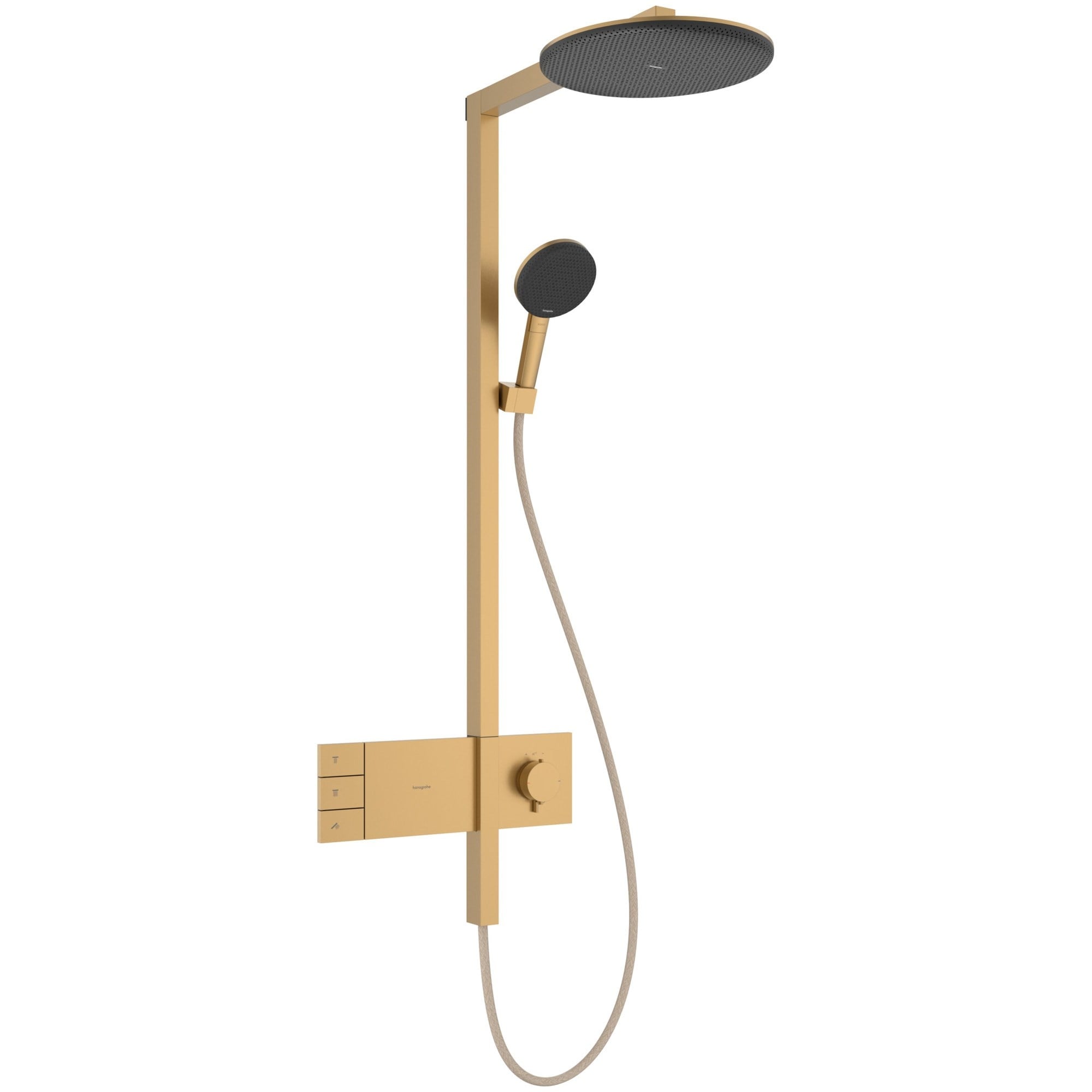 Hansgrohe Raindance Alive S Termostatik Duş Sistemi 30 cm 2 Fonksiyonlu ShowerSelect Comfort Mat Bronz 24595140