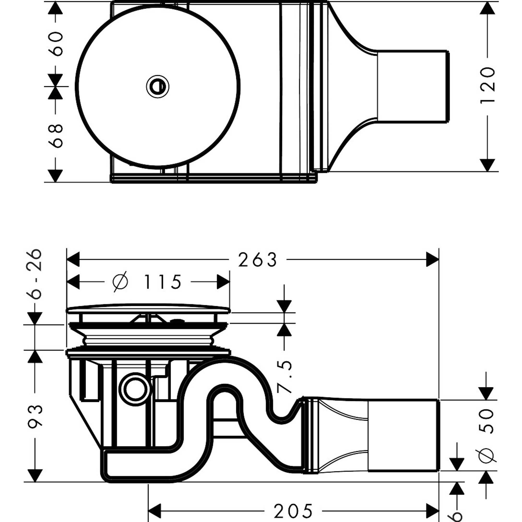 Hansgrohe Raindr.Yük.D Eviye BataryasıLi Yer Süz.S.51Lt Krom 60067000