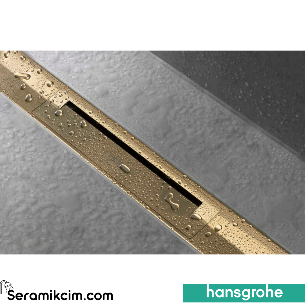 Hansgrohe RainDrain Lineer Duş Kanalı 70 Cm Kesilebilir Serbest Kurulum İçin Mat Bronz 56043140