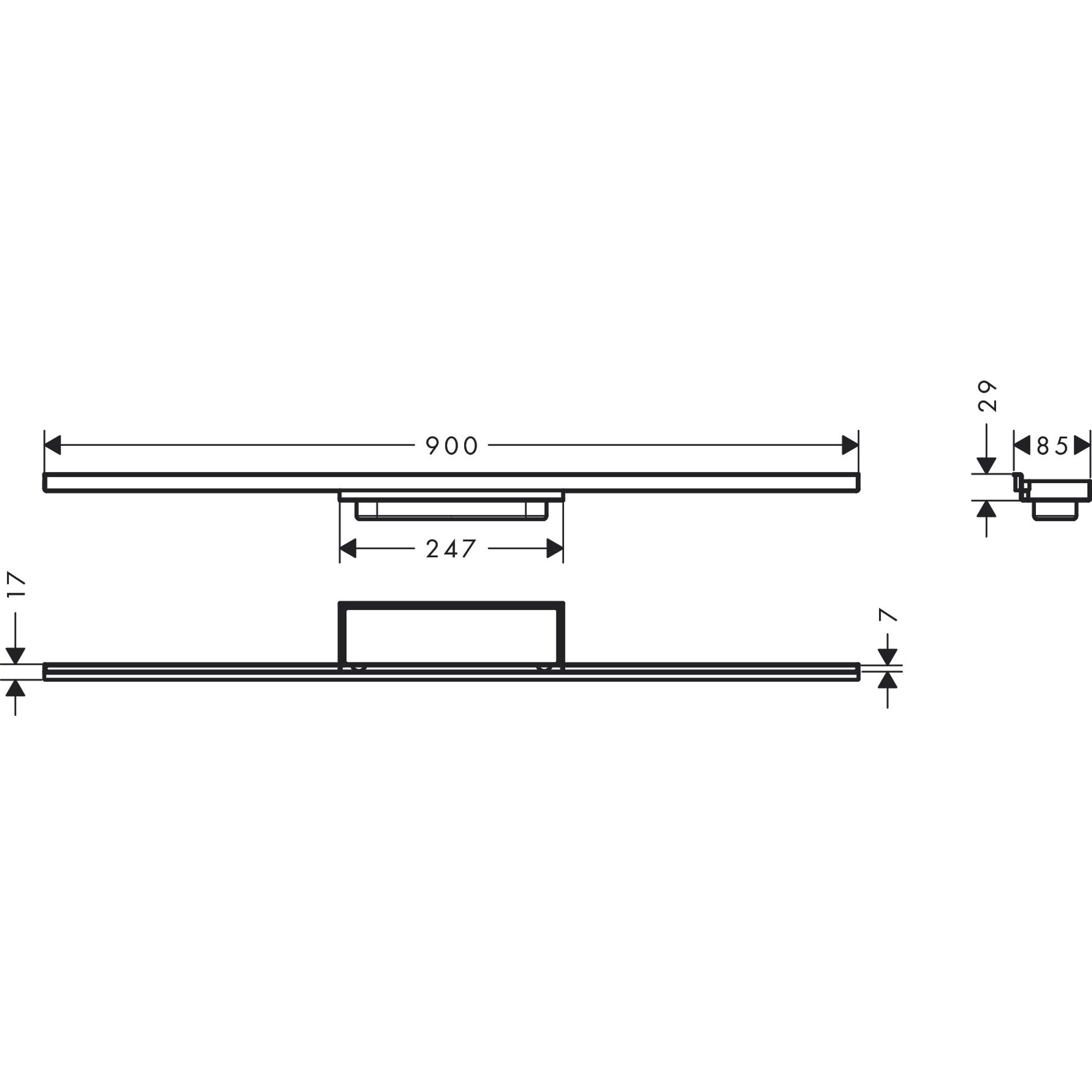 Hansgrohe Raindrain Minimalistic Duş Kanalı 900