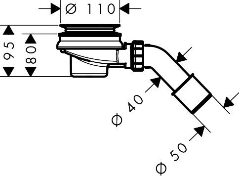 Hansgrohe Raindrstaro Basic Set Waste S.F.Sh.Tr
