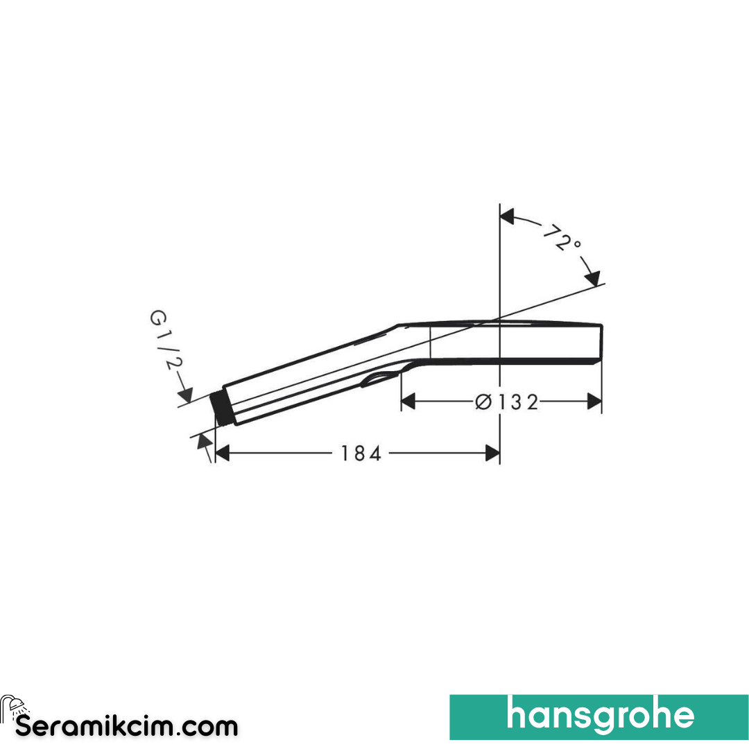 Hansgrohe Rainfinity 3 Fonksiyonlu El Duşu Mat Siyah 26864670