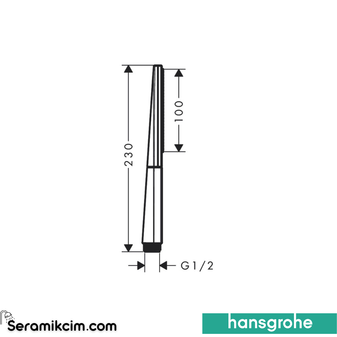 Hansgrohe Rainfinity El Duşu 1 Fonksiyonlu Ecosmart 9L Mat Siyah 26867670
