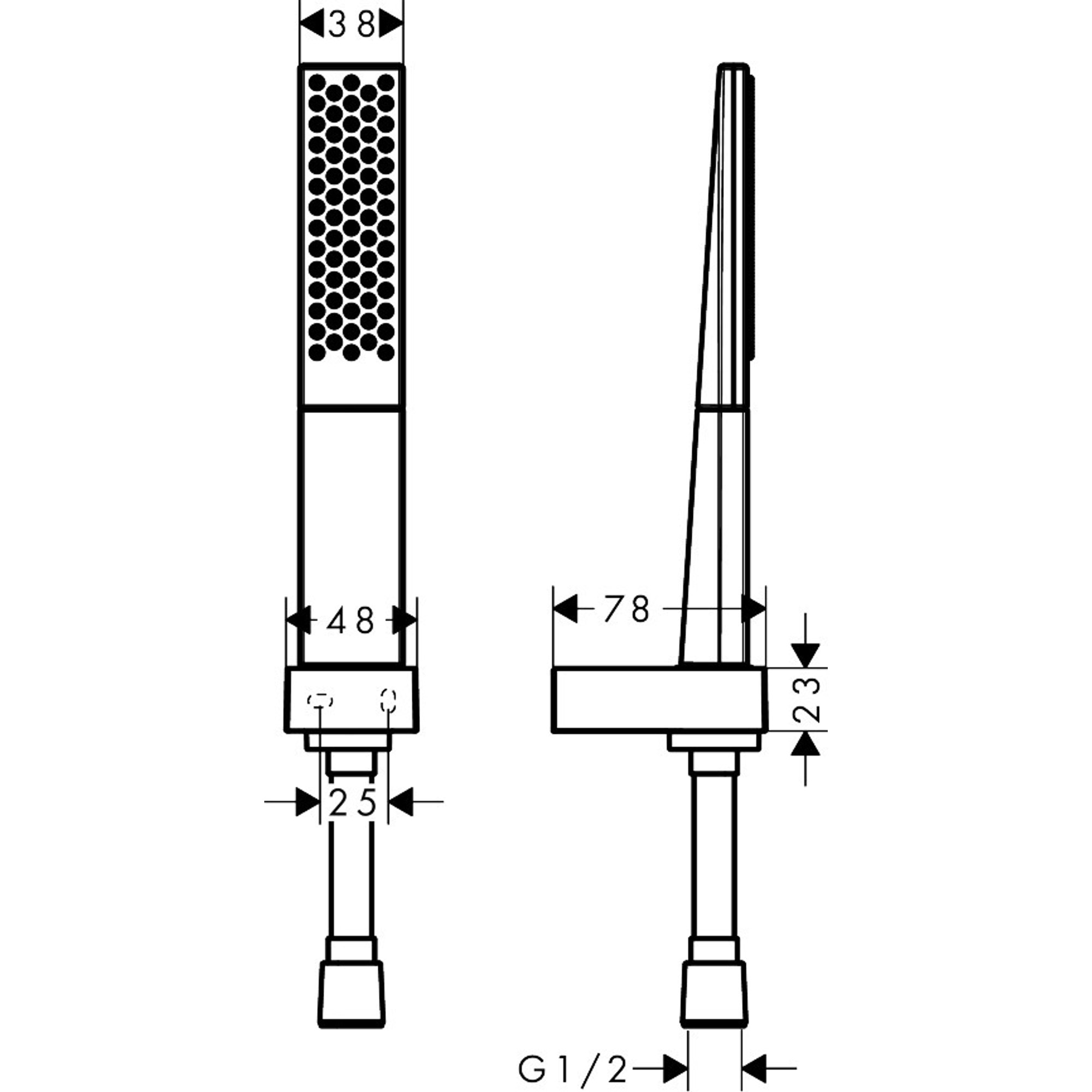 Hansgrohe Rainfinity El Duşu ve Askı Seti 10x3,8 cm 1 Fonksiyonlu Mat Beyaz 26856700