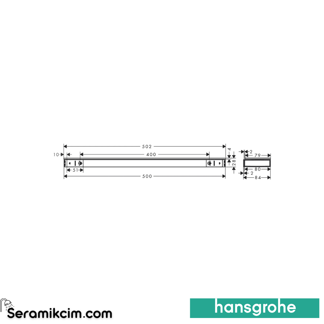 Hansgrohe Rainfinity Raf 500 Krom 26844000