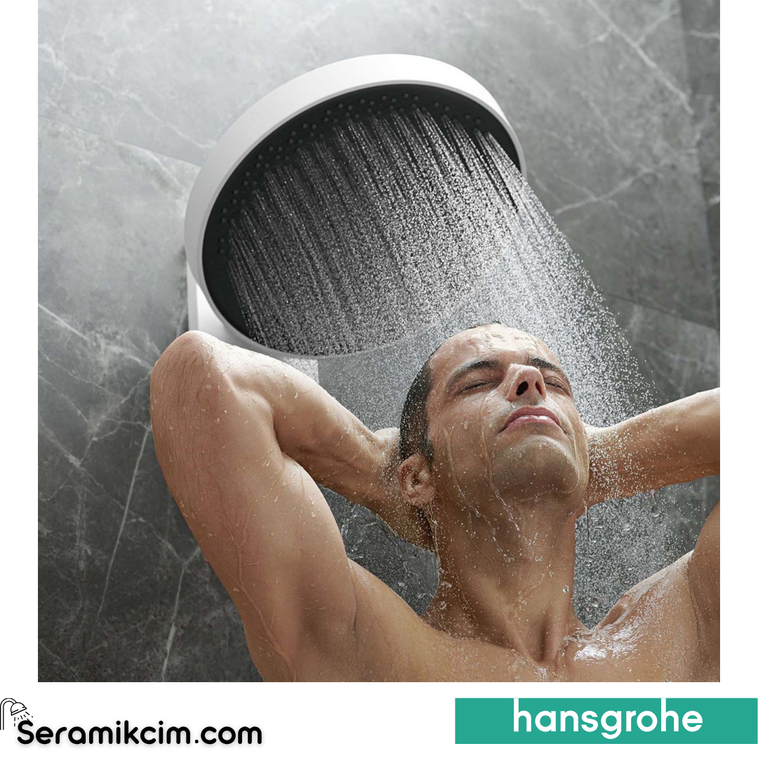 Hansgrohe Rainfinity Tepe Duşu 360 1 Fonksiyonlu Mat Beyaz 26230700