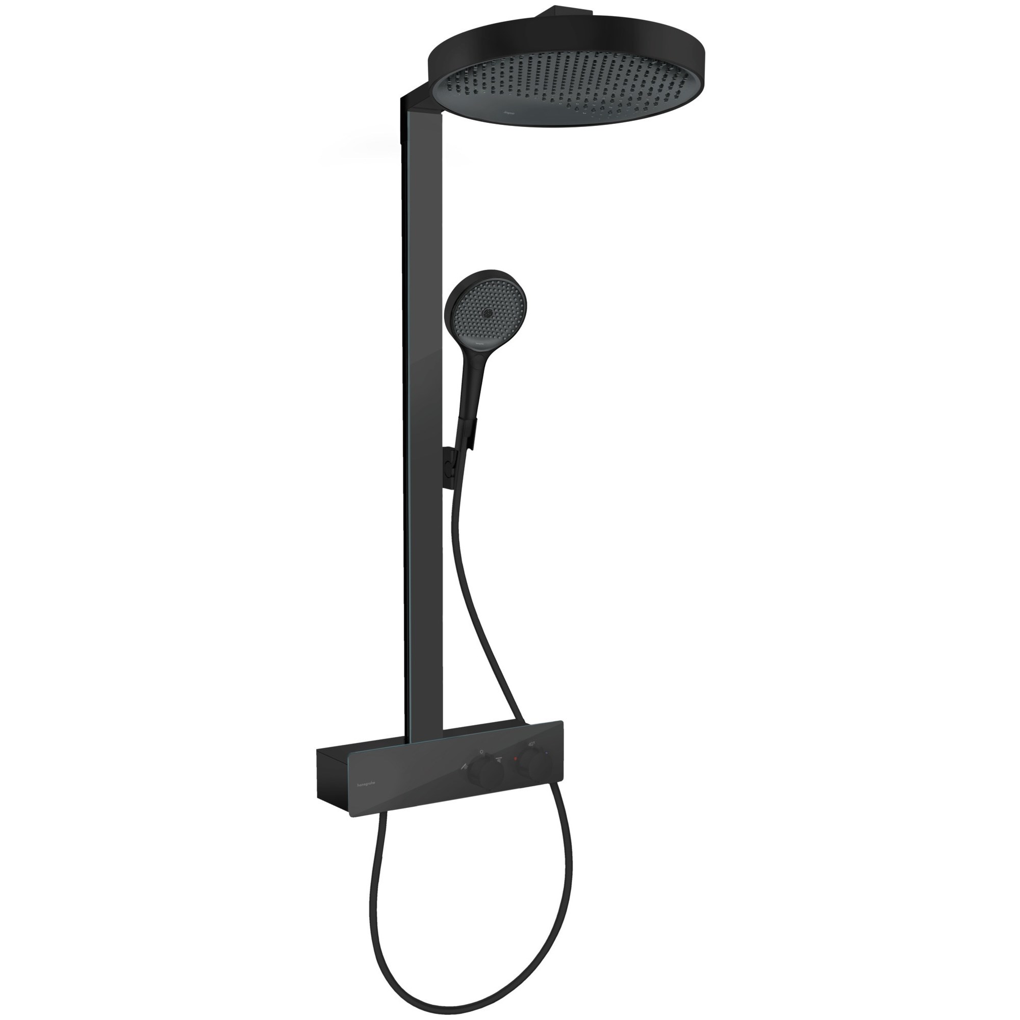 Hansgrohe Rainfinity Termostatik Duş Sistemi 36 cm 1 Fonksiyonlu ShowerTablet 350 Mat Siyah 26853670