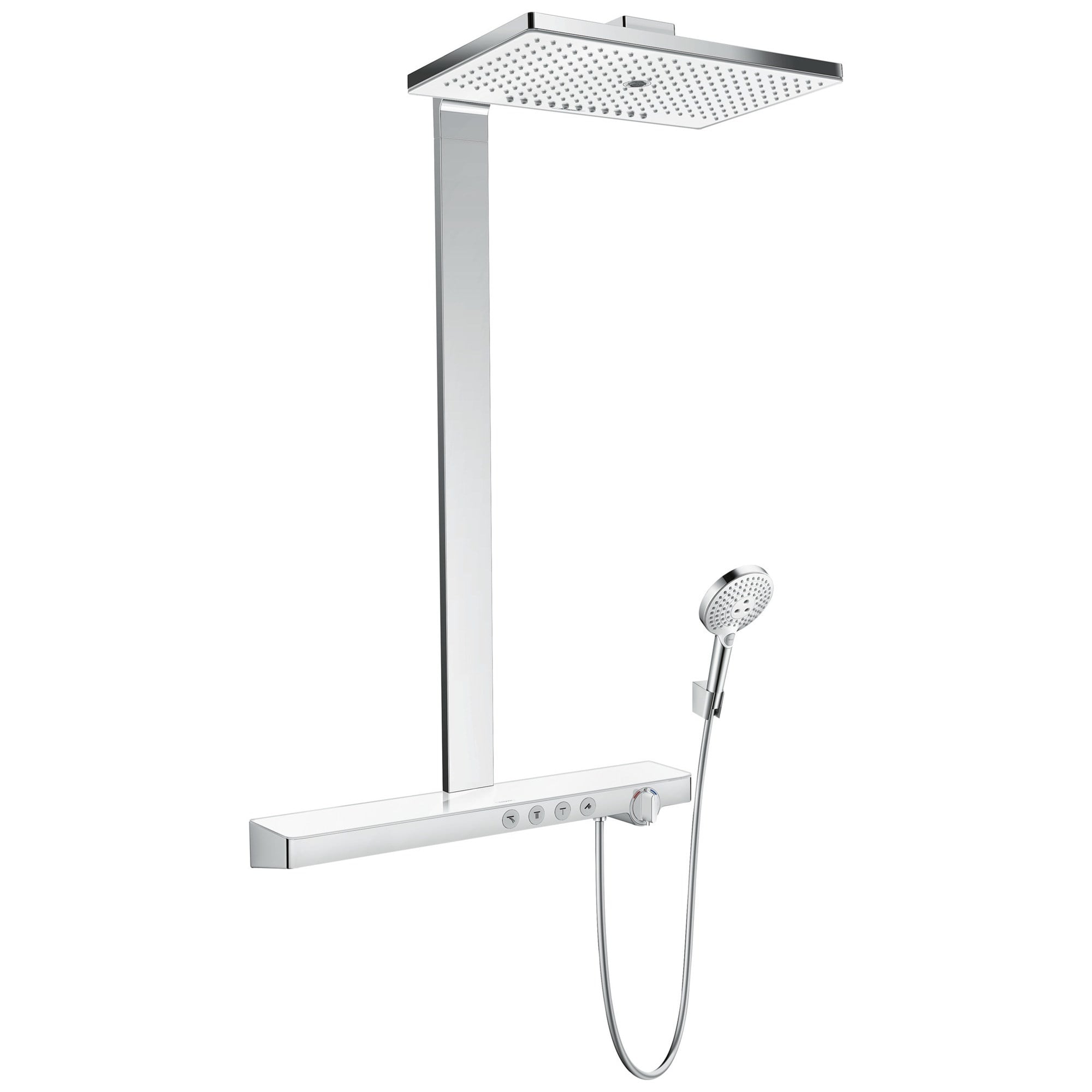 Hansgrohe Rainmaker Select Termostatik Duş Sistemi 460 3 Fonksiyonlu Beyaz-Krom 27106400
