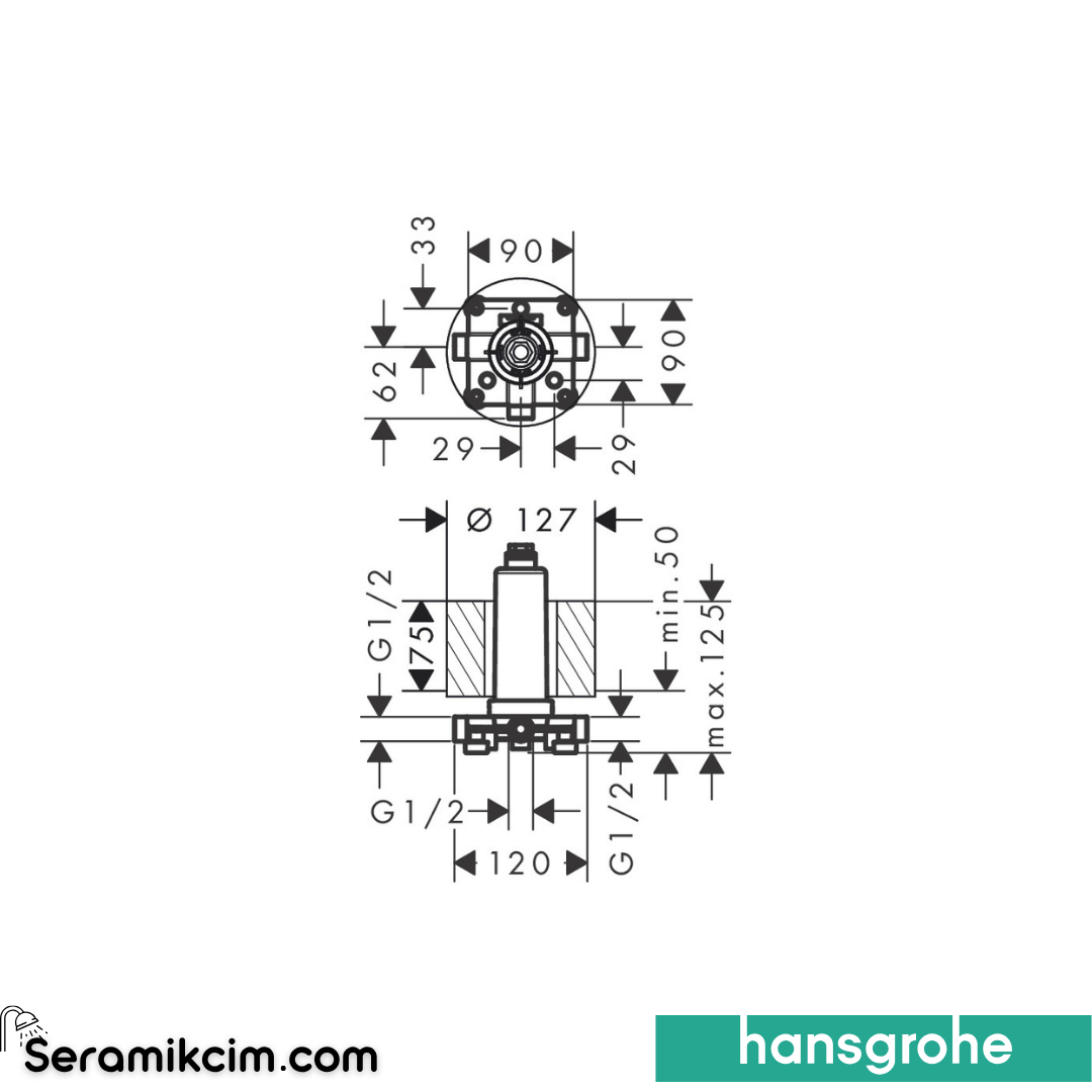 Hansgrohe Rainmaker Tepe Duşu İçseti 24010180