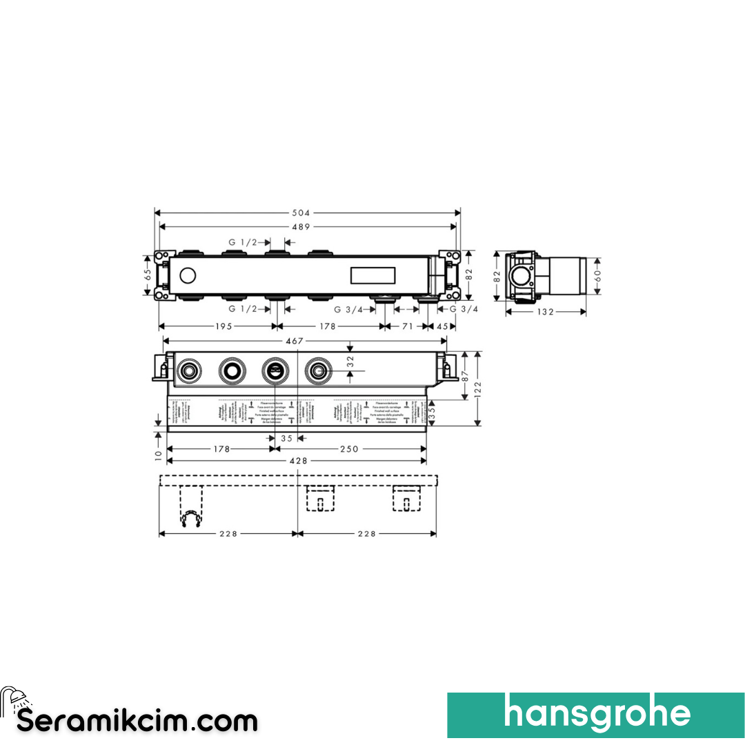 Hansgrohe Rainselect İç Set 2 Çıkış İçin 15310180