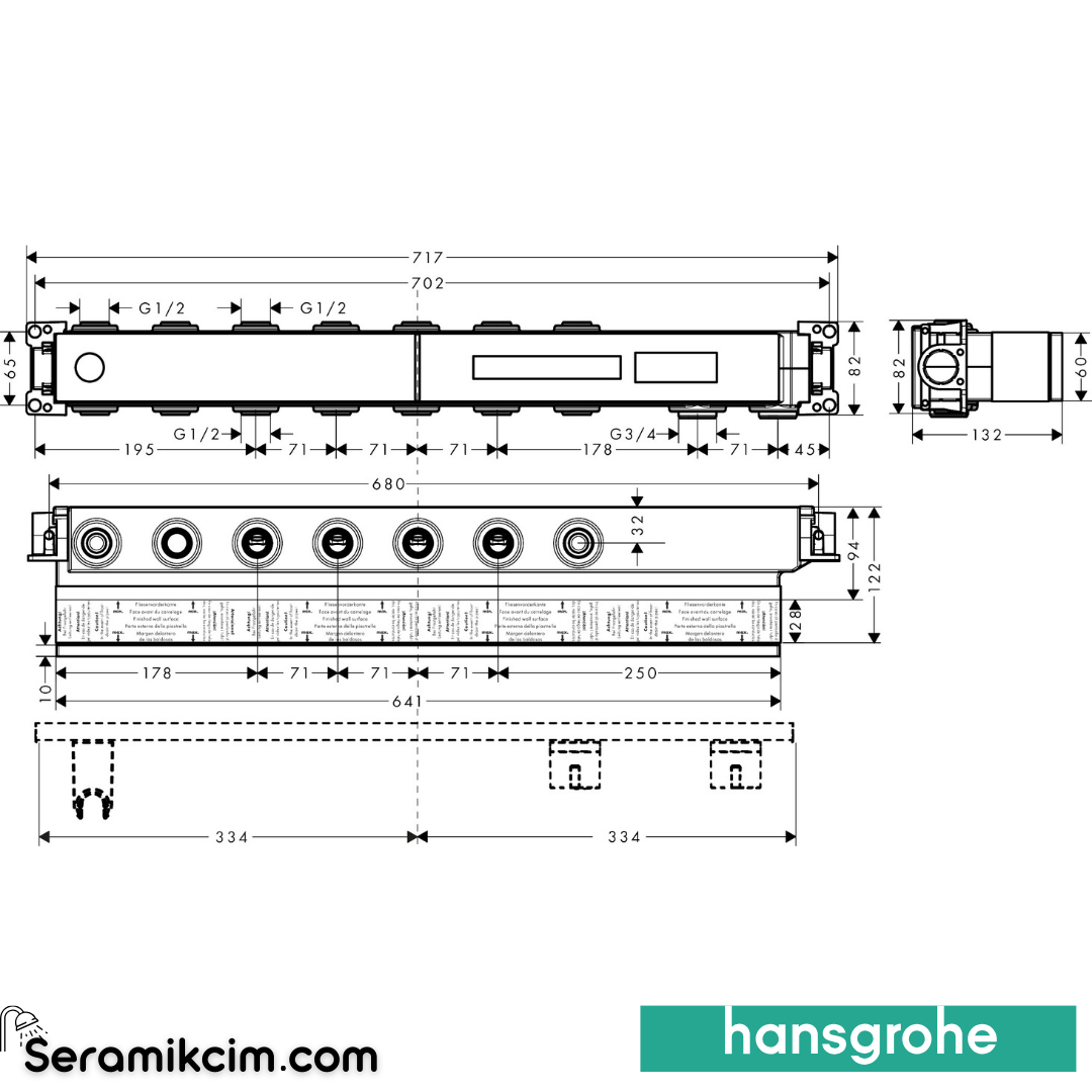 Hansgrohe Rainselect İç Set 5 Çıkış İçin 15313180