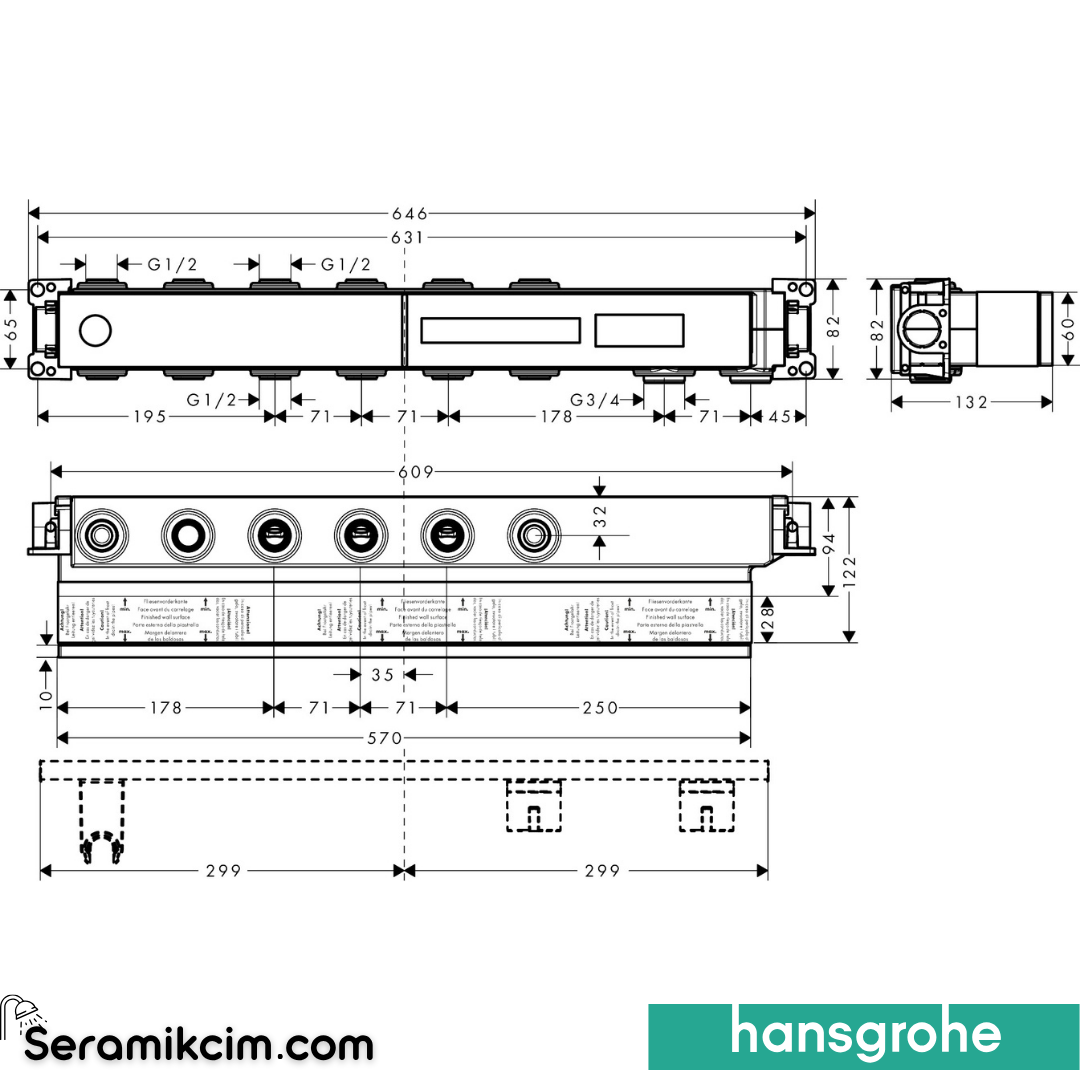 Hansgrohe Rainselect İçset 4 Çıkış 15312180