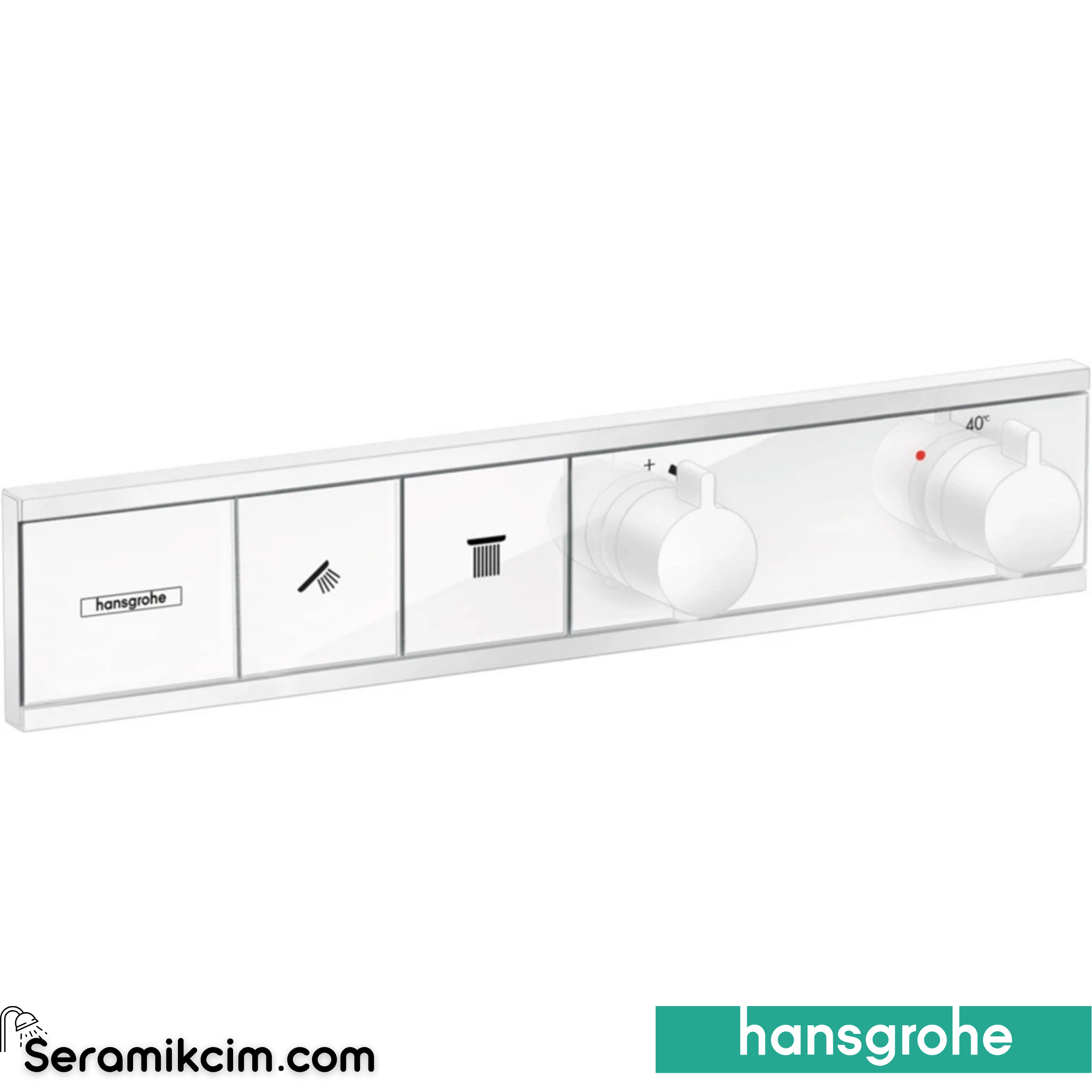 Hansgrohe Rainselect Termostat Ankastre 2 Çıkış Mat Beyaz 15380700