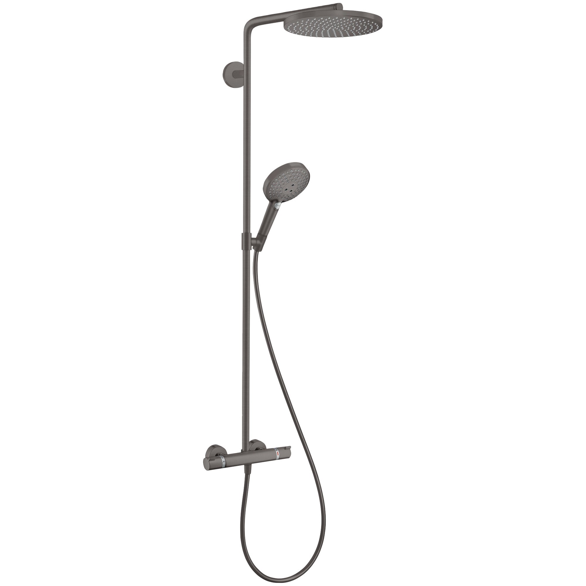 Hansgrohe Rd S Shp240 1 Fonksiyonlu Powderrain Eco+ Thm Mat Siyah-Krom
