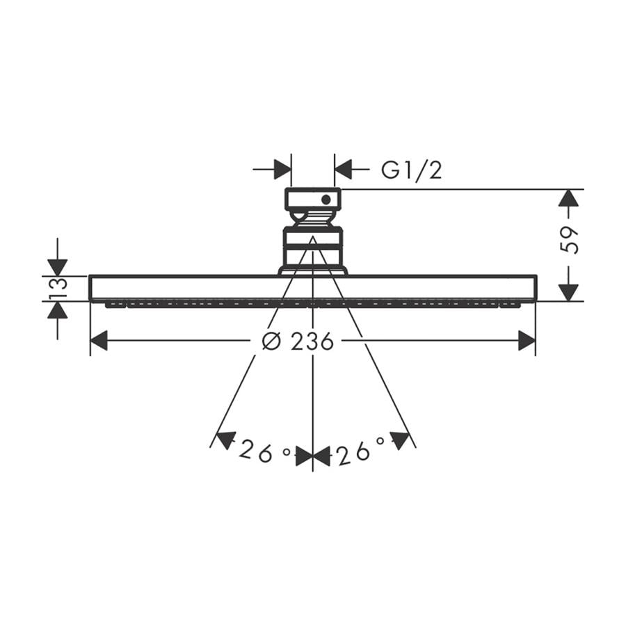 Hansgrohe Rd S Tepe Duşu 240 1 Jet, P 27623670