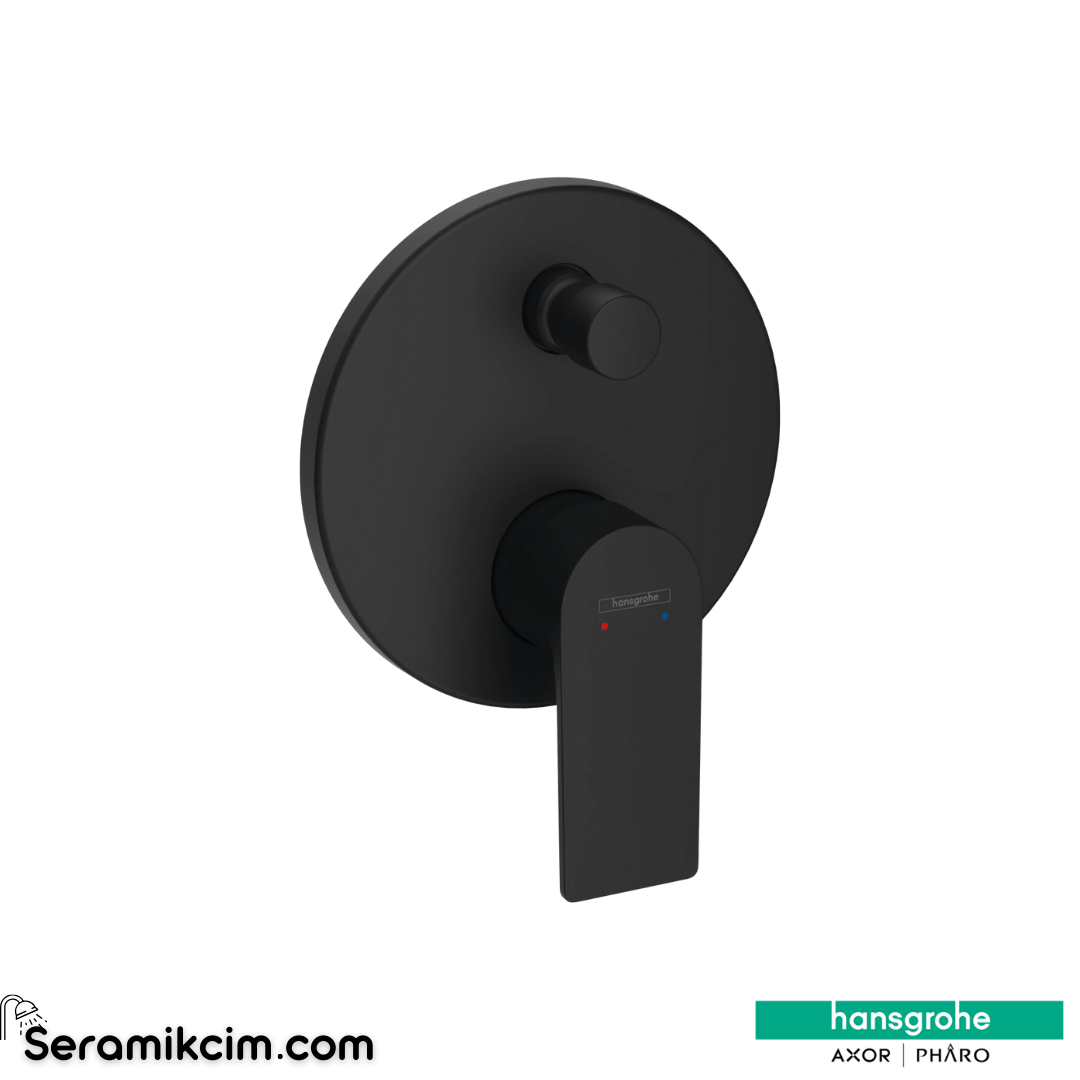 Hansgrohe Rebris E Ankastre Banyo Bataryası Mat Siyah 72468670