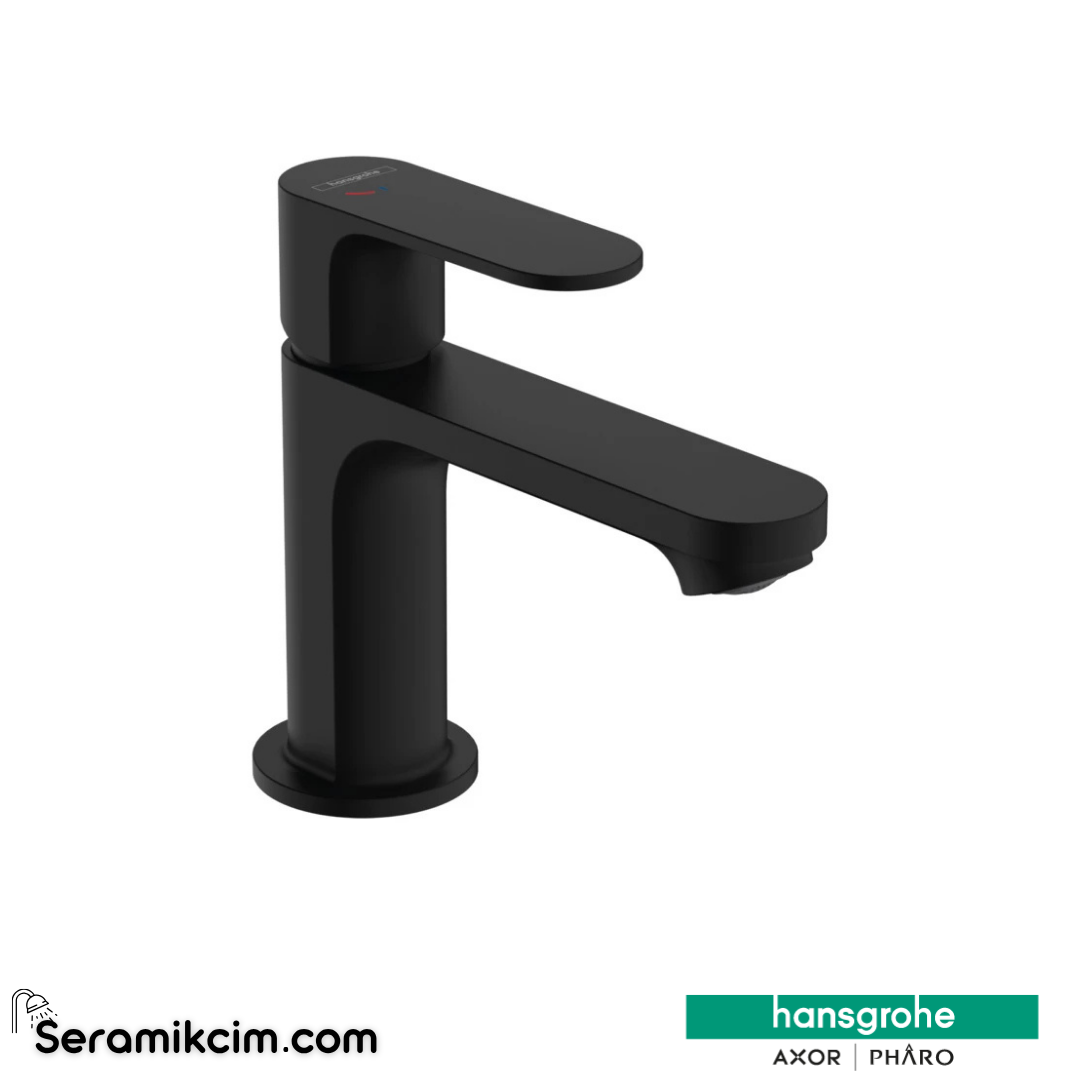 Hansgrohe Rebris E Eviye Bataryası S Tek Kollu Lavabo Bataryası 80 Coolstart Kumandalı Satin Siyah 72513670 - 72513670