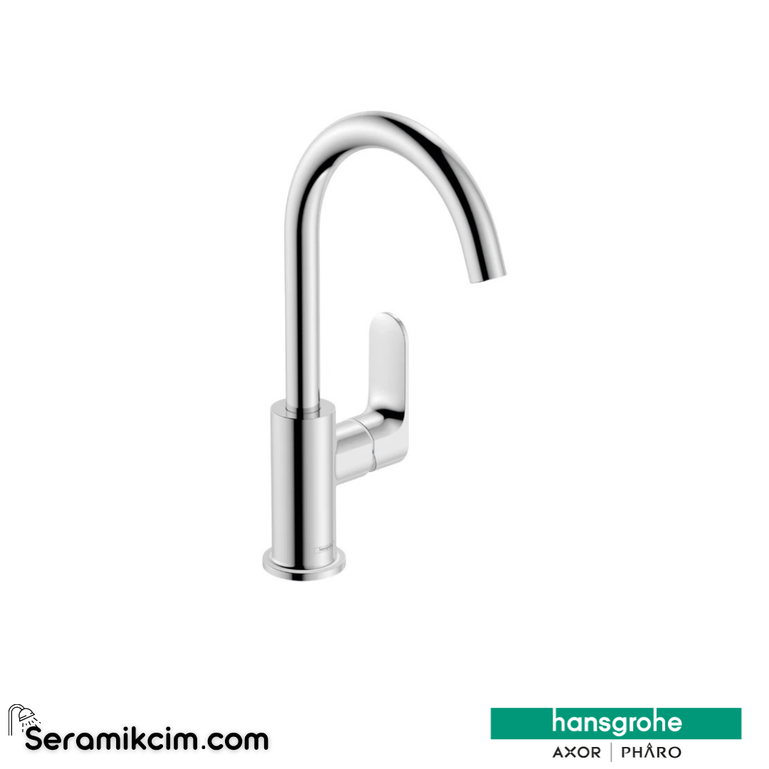 Hansgrohe Rebris E Eviye Bataryası S Tek Kollu Lavabo Bataryası 210 Kumandalı 72536000 - 72536000