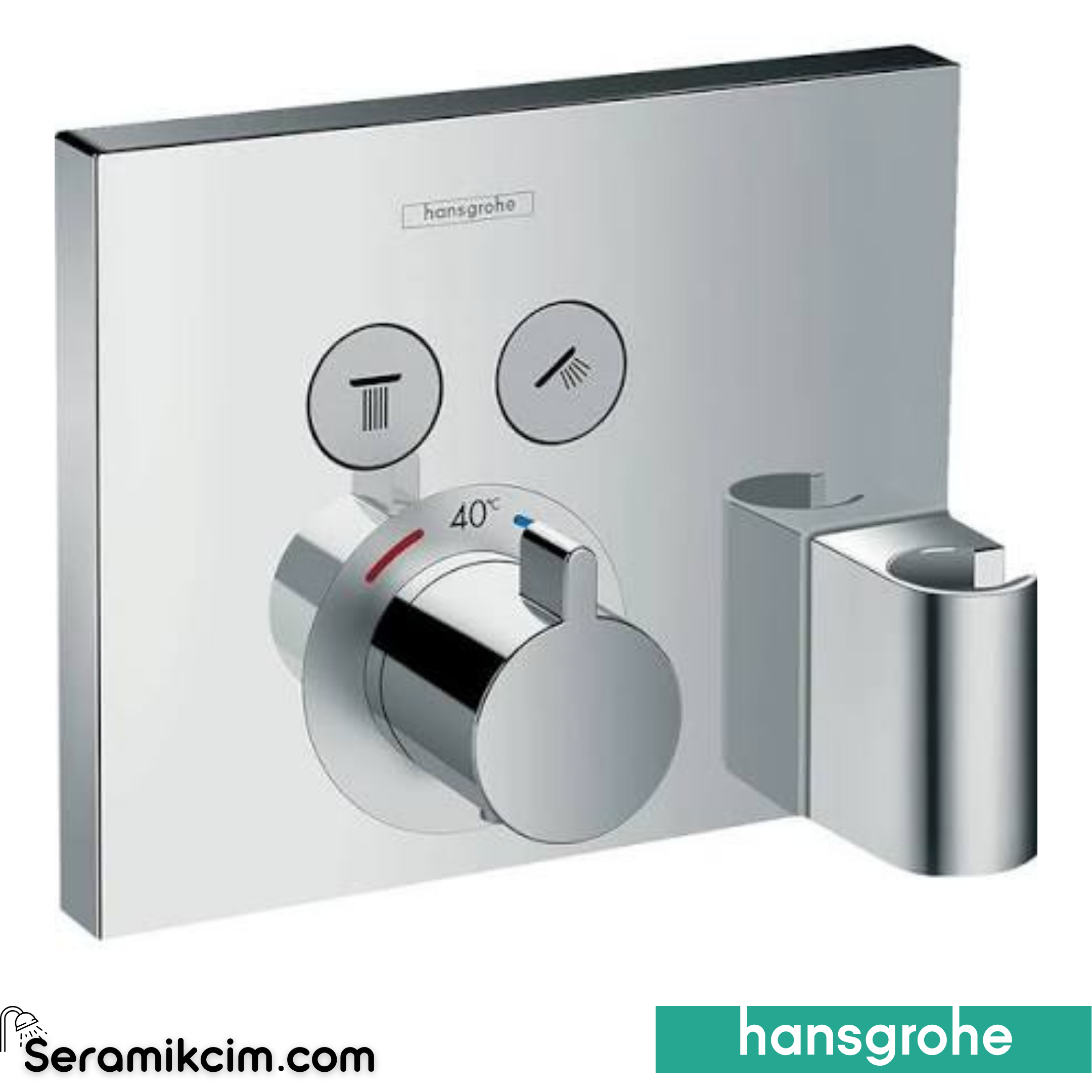 Hansgrohe Shower Select Termostatik Banyo Bataryası Fixfit Port. İle Krom 15765000