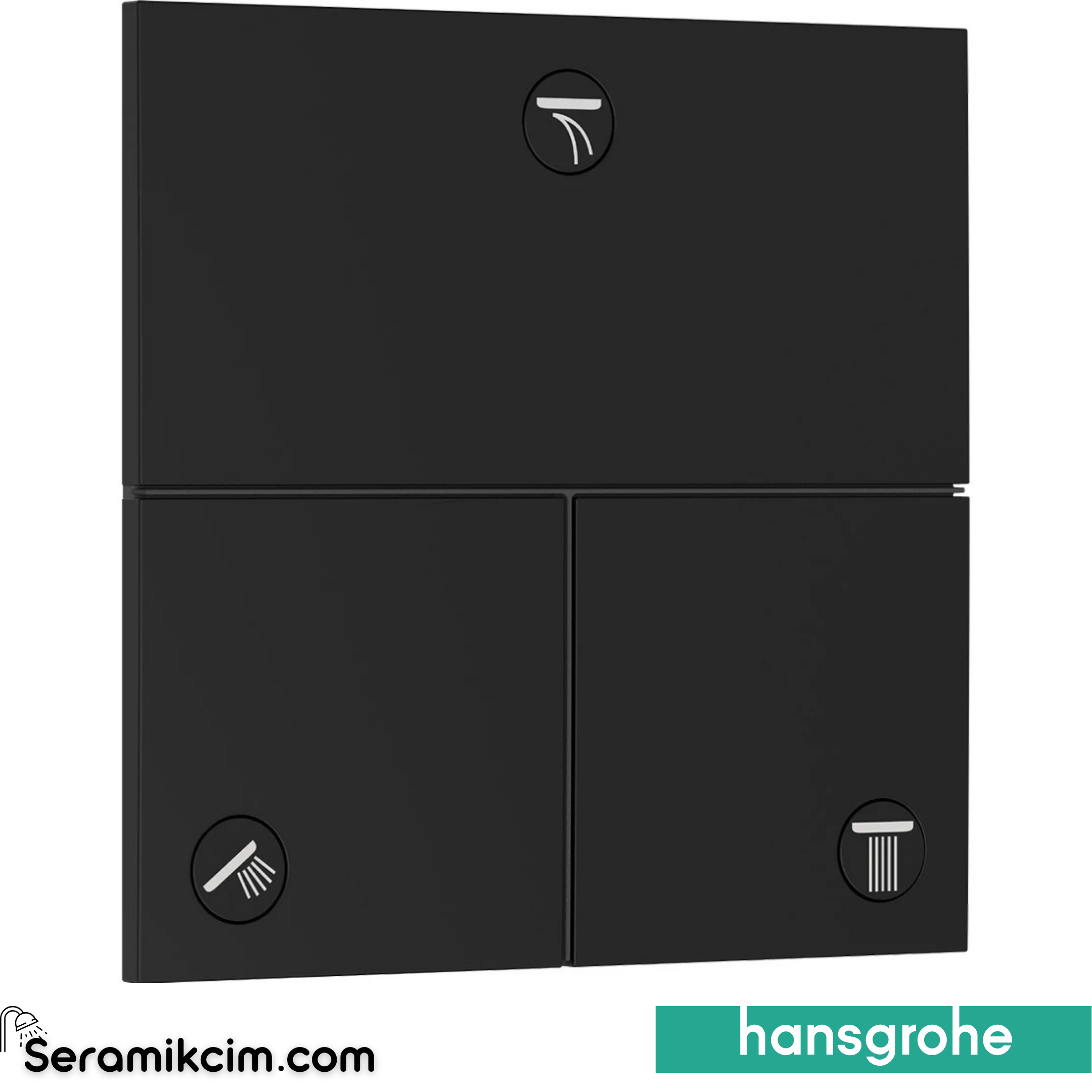 Hansgrohe Showerselect Comfort E Ankastre Banyo Bataryası 3 Çıkış Mat Siyah 15573670