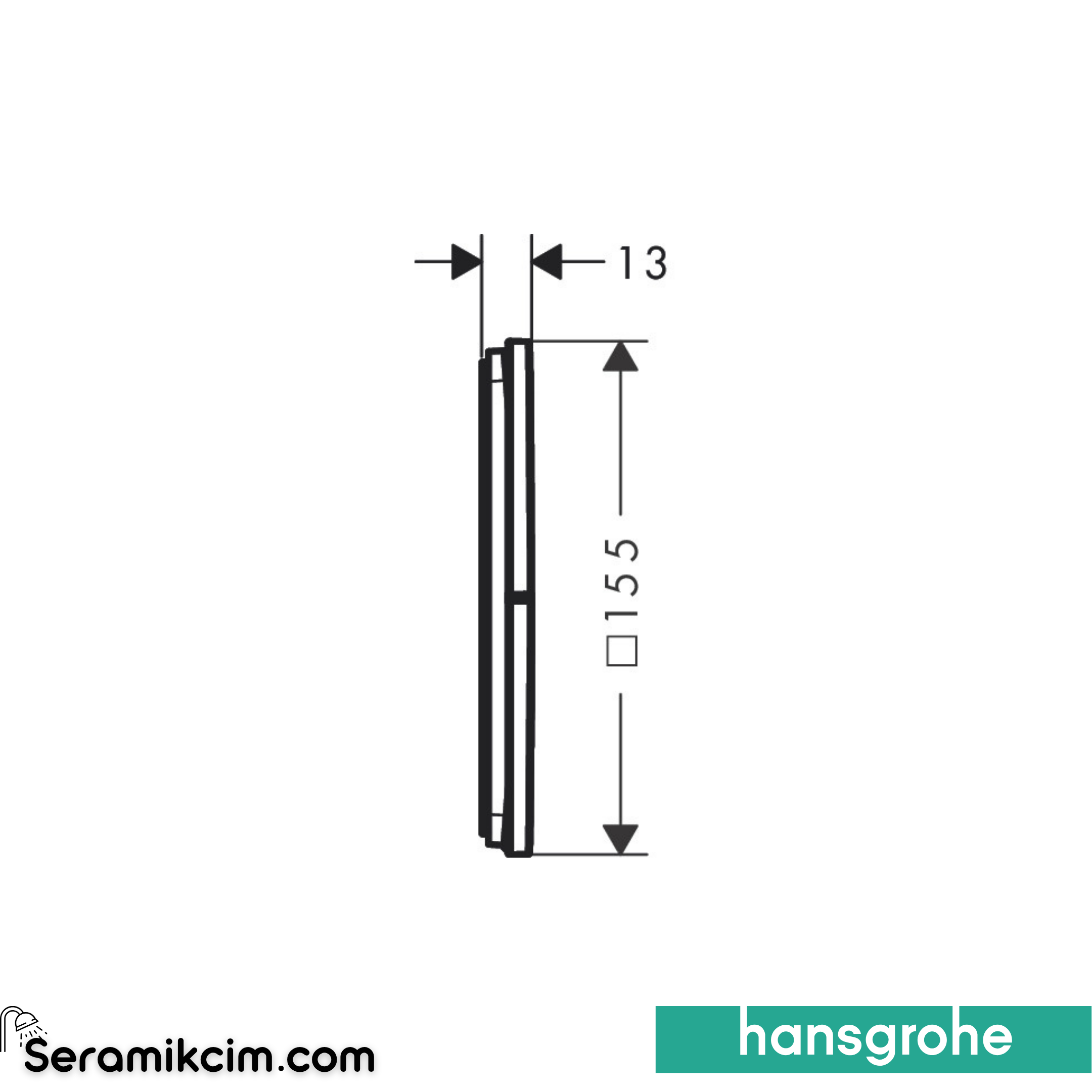 Hansgrohe Showerselect Comfort E Ankastre Banyo Bataryası Termostatik 3 Yollu Krom 3000