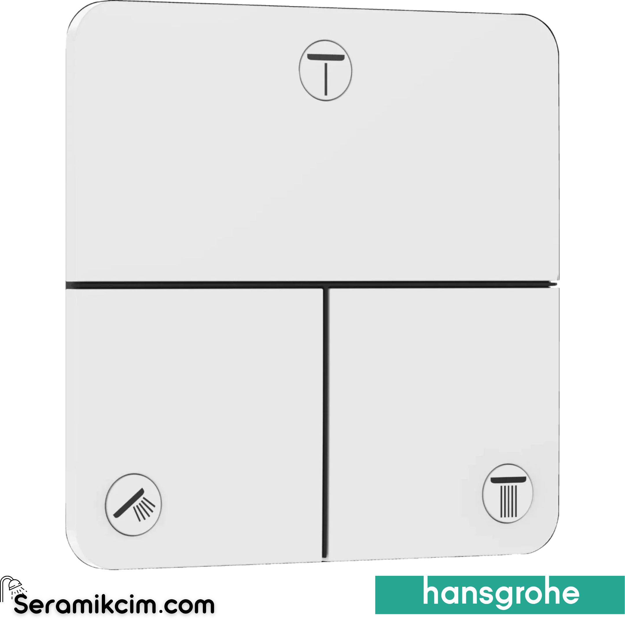 Hansgrohe Showerselect Comfort Q Ankastre Banyo Bataryası 3 Çıkış Mat Beyaz 15587700