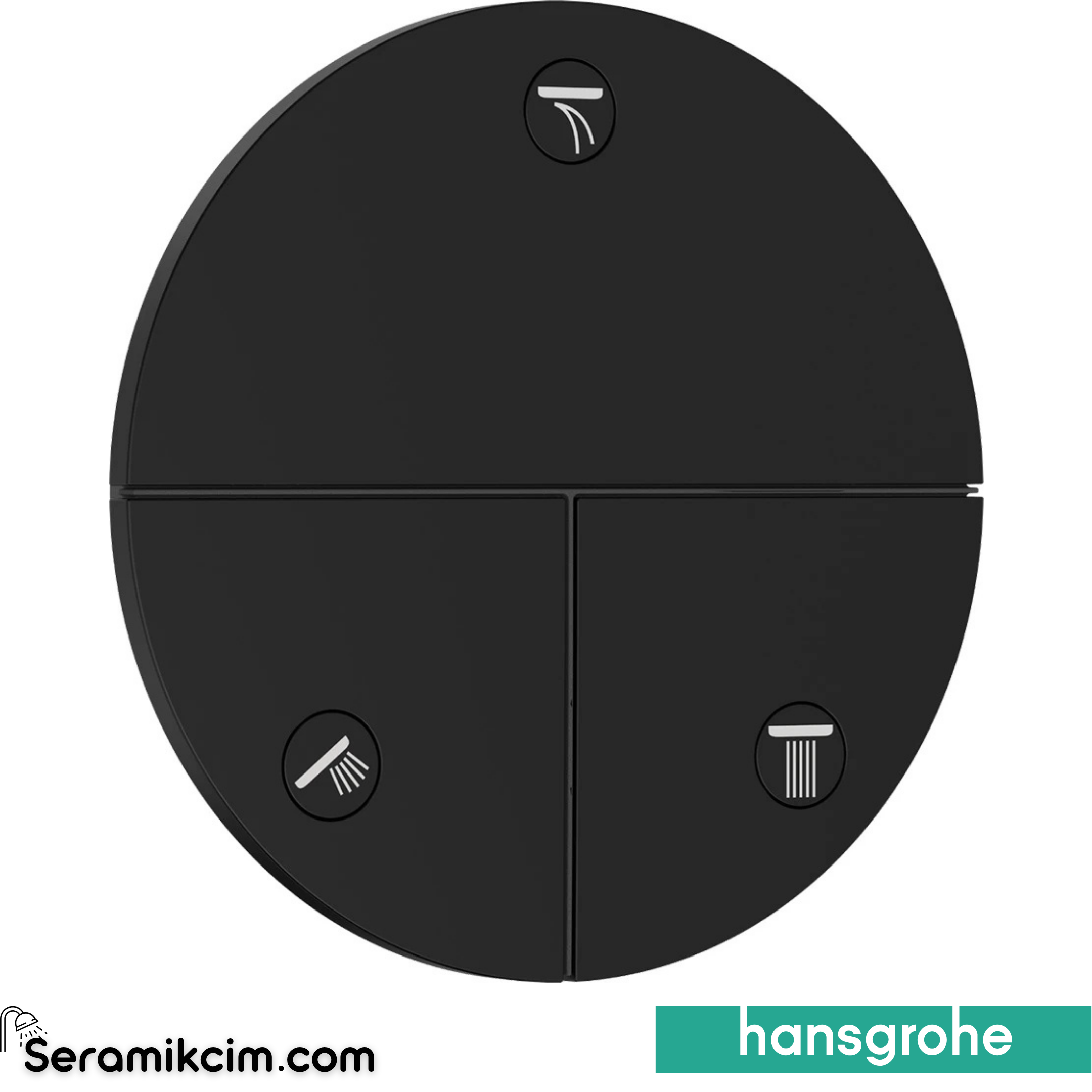 Hansgrohe Showerselect Comfort S Ankastre Banyo Bataryası 3 Çıkış Mat Siyah 15558670